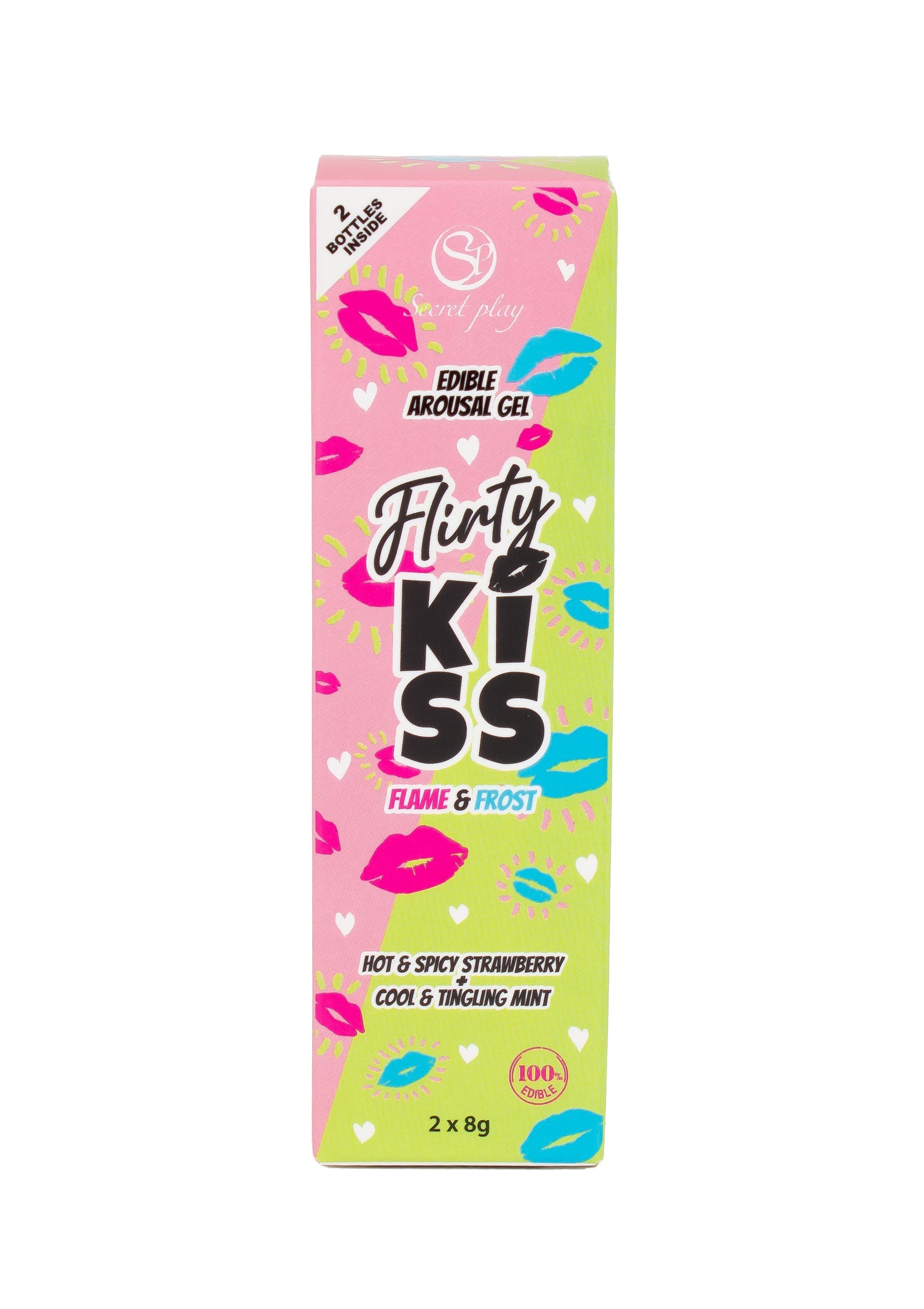 Secret Play Flirt Kiss Gel Strawberry Mint 2x8 gr