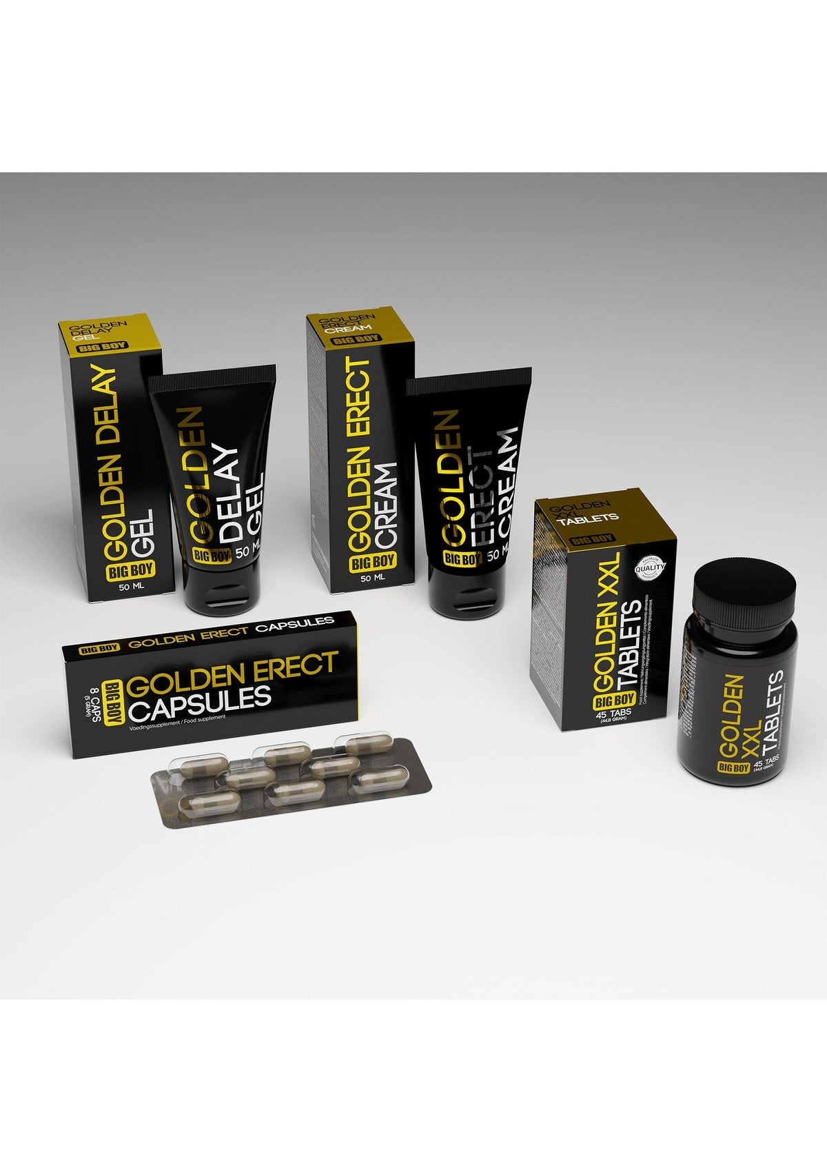 Cobeco Big Boy Golden Erect Capsules 8 pcs