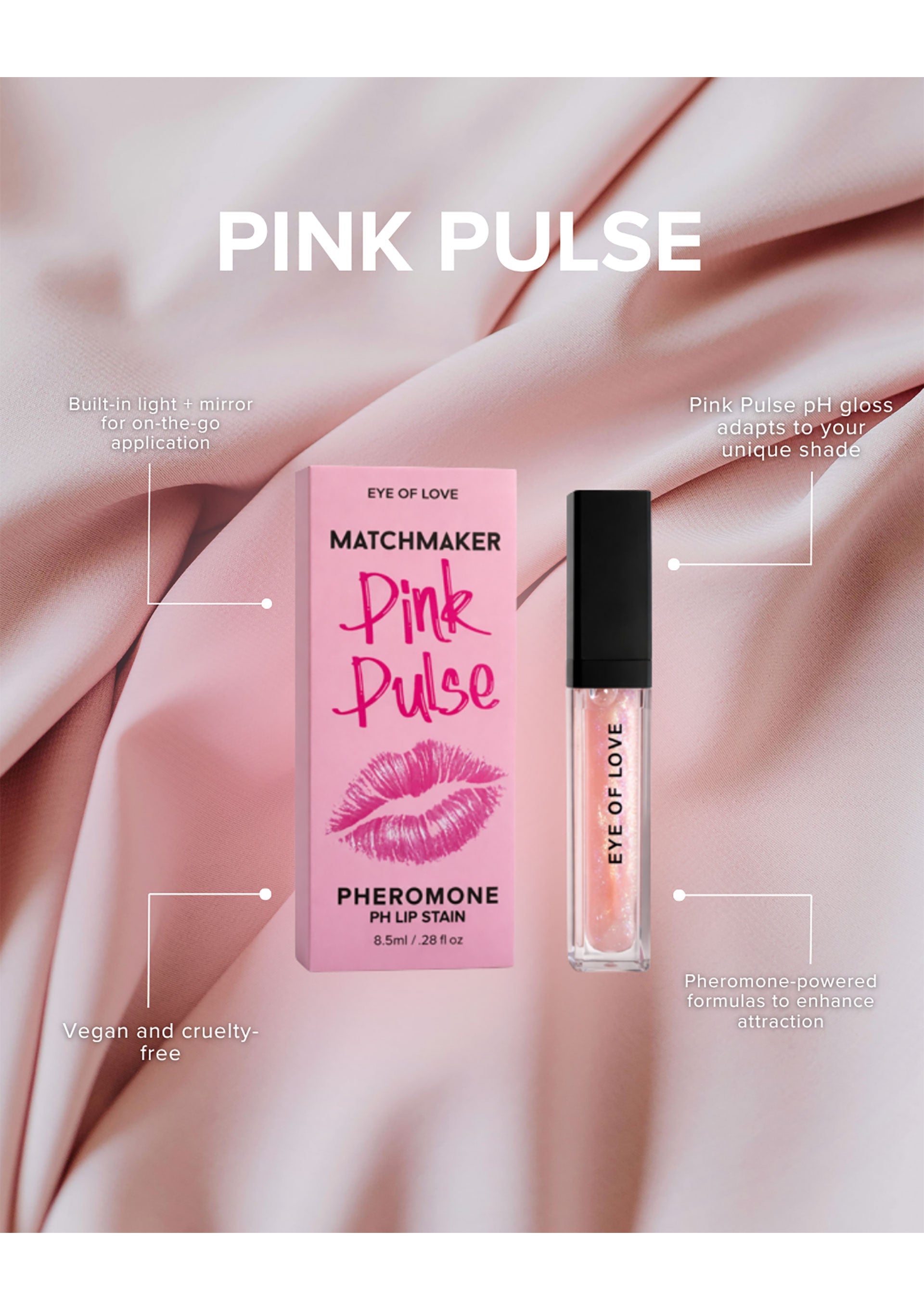 Eye of Love Pink Pulse Pheromone Lip Gloss 8ml
