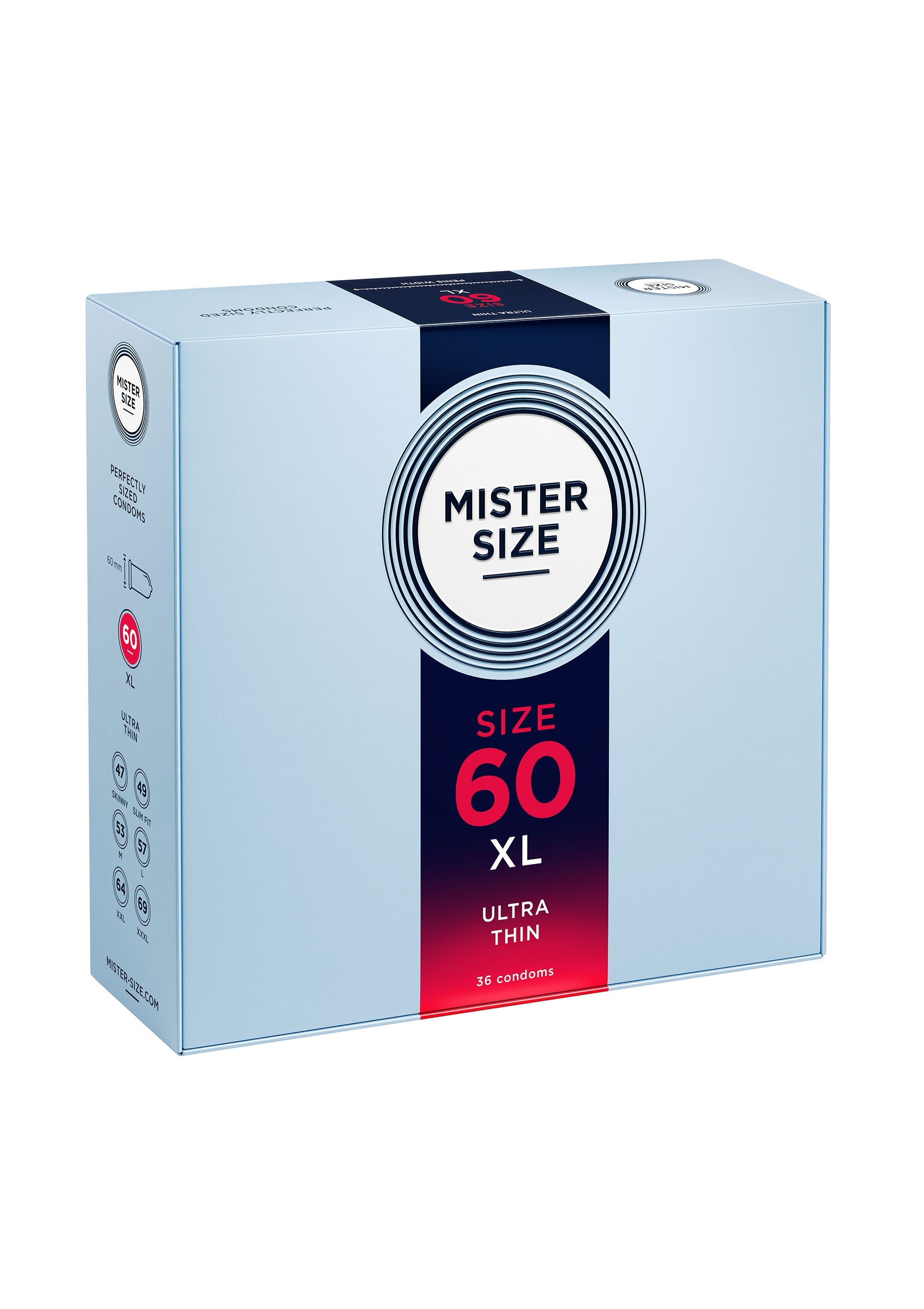 MISTER SIZE 60mm Condoms 3pcs