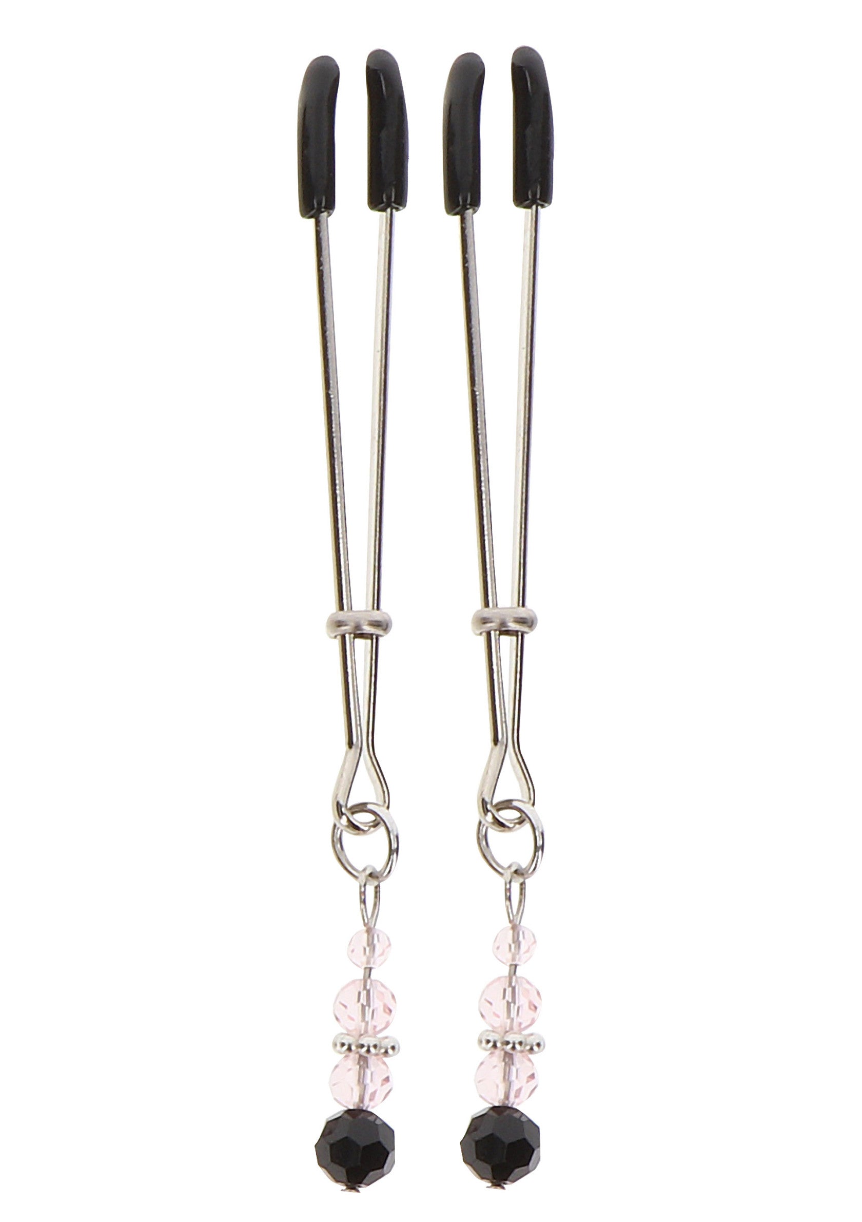 Pinces à tétons ornées de perles : un accessoire sexy et raffiné pour pimenter votre intimité. Découvrez notre collection !; Tepelklemmen met kralen: een sexy accessoire om je intimiteit mee op te fleuren. Bekijk onze collectie!; Beaded nipple clamps: a sexy accessory to spice up your intimacy. Check out our collection!