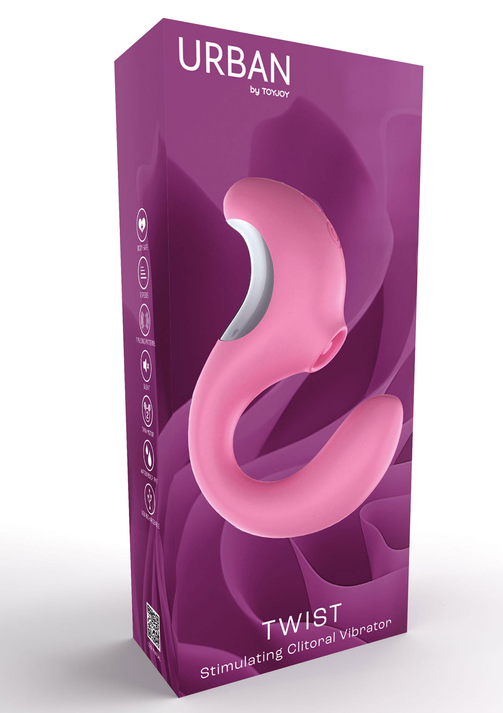 Urban Twist : vibromasseur clitoridien stimulant pour des sensations intenses. Découvrez le plaisir ultime avec ce sextoy innovant.; Urban Twist: stimulerende clitoris vibrator voor intense sensaties. Ontdek ultiem plezier met dit innovatieve seksspeeltje.; Urban Twist: Stimulating clitoral vibrator for intense sensations. Discover ultimate pleasure with this innovative sex toy.