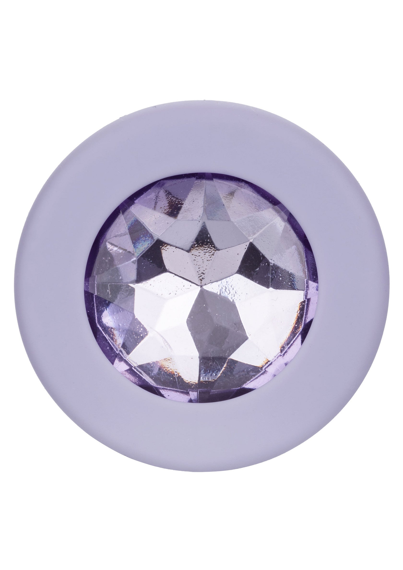 Bouton décoratif lilas avec fausse gemme brillante pour customiser vos vêtements et accessoires.; Lila decoratieve knop met glinsterende nep edelsteen om je kleding en accessoires te personaliseren.; Lilac decorative button with glittering faux gem to personalize your clothing and accessories.