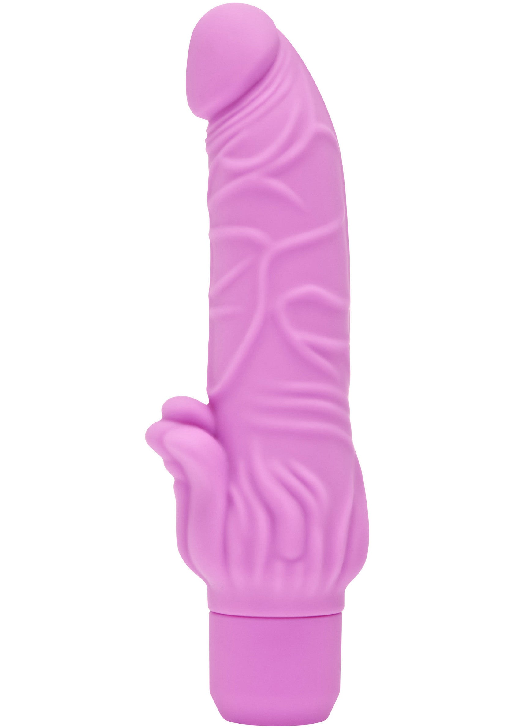 Vibromasseur rose avec texture et motif de main. Plaisir garanti! ; Roze vibrator met textuur en handmotief. Gegarandeerd plezier!; Pink vibrator with texture and hand design. Guaranteed pleasure!