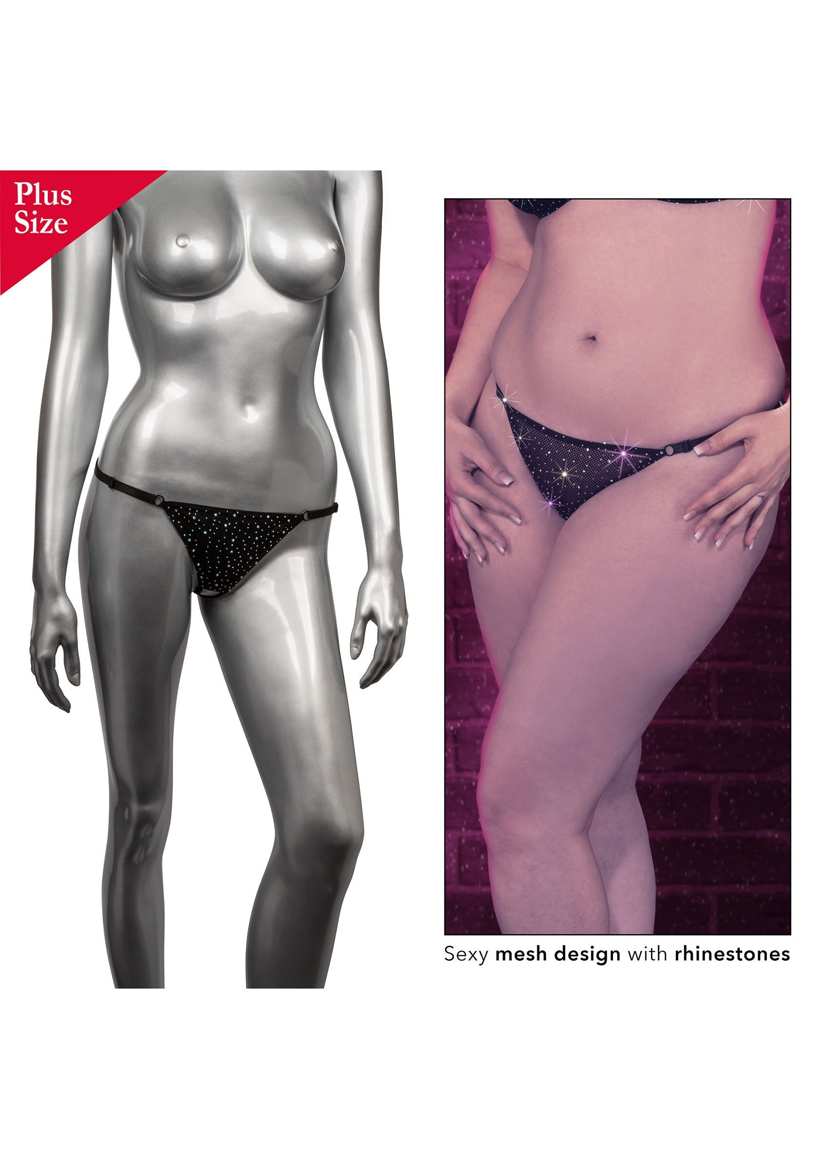 CalExotics Crotchless Thong Plus