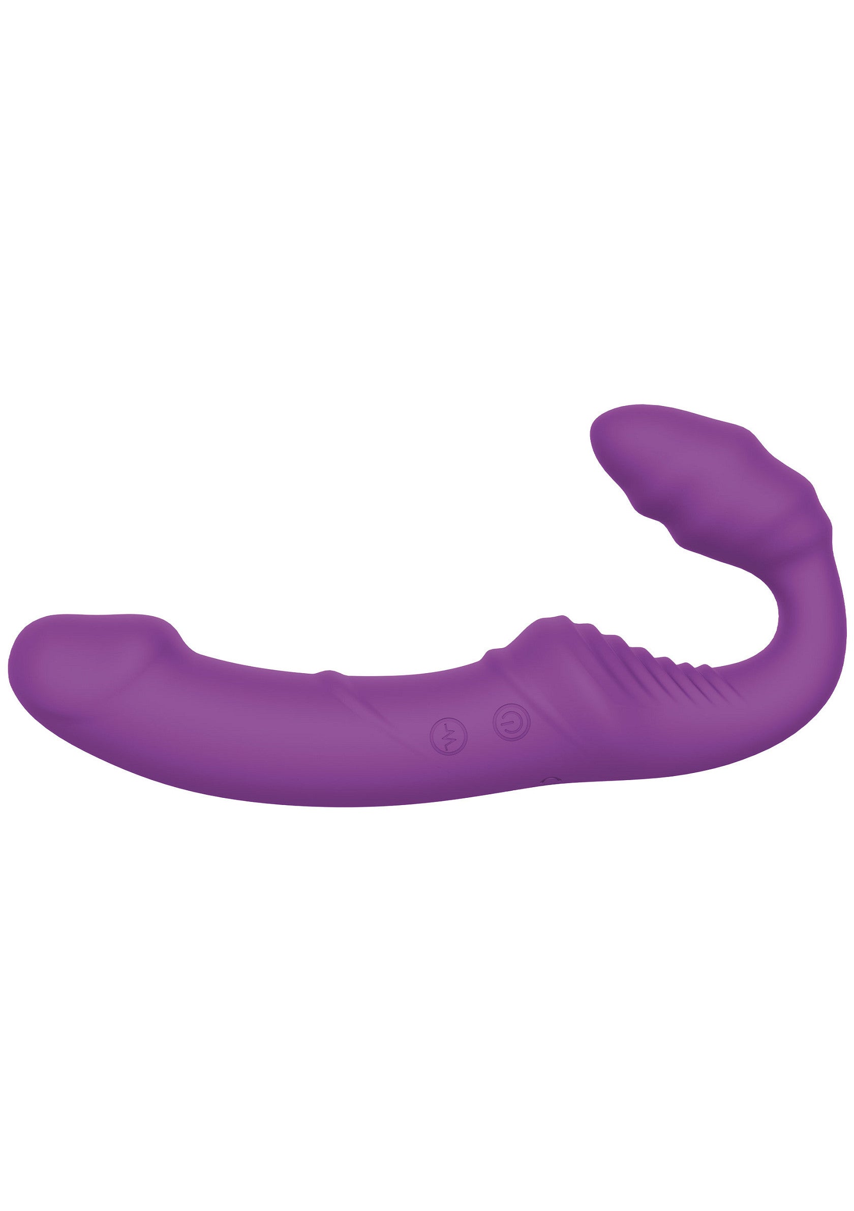 Vibromasseur double violet pour le plaisir partagé. Design innovant pour une stimulation intense et des sensations inoubliables.; Paarse dubbele vibrator voor gedeeld plezier. Innovatief ontwerp voor intense stimulatie en onvergetelijke sensaties.; Purple double vibrator for shared pleasure. Innovative design for intense stimulation and unforgettable sensations.