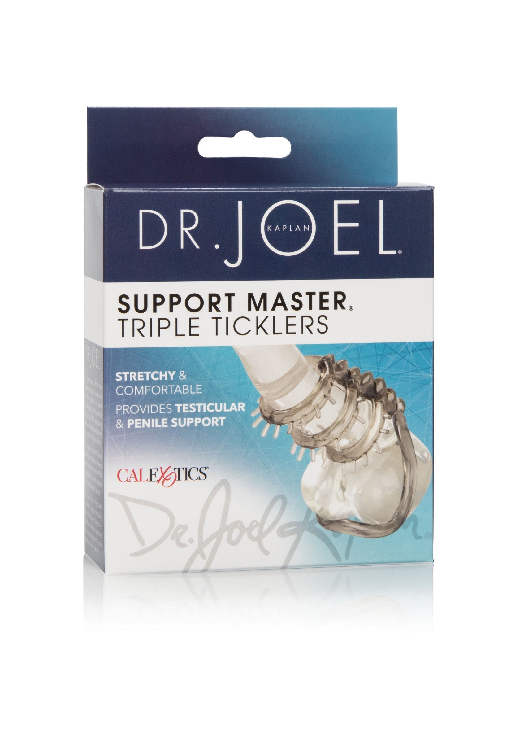 Dr. Joel Support Master Triple Ticklers : support testiculaire et pénien confortable et extensible.; Dr. Joel Support Master Triple Ticklers: comfortabele en rekbare testikel- en penisondersteuning.; Dr. Joel Support Master Triple Ticklers: Stretchy & comfortable testicular & penile support.