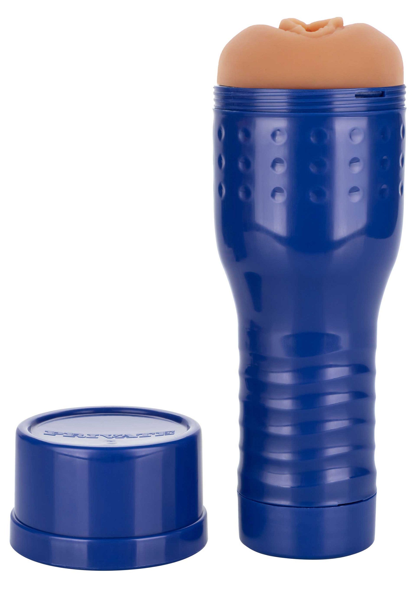 Masturbateur masculin réaliste bleu marine. Texture intérieure unique pour une expérience intense et réaliste. Capuchon inclus.; Marineblauwe realistische mannelijke masturbator. Unieke interne textuur voor een intense en realistische ervaring. Inclusief dop.; Navy blue realistic male masturbator. Unique internal texture for an intense and realistic experience. Cap included.