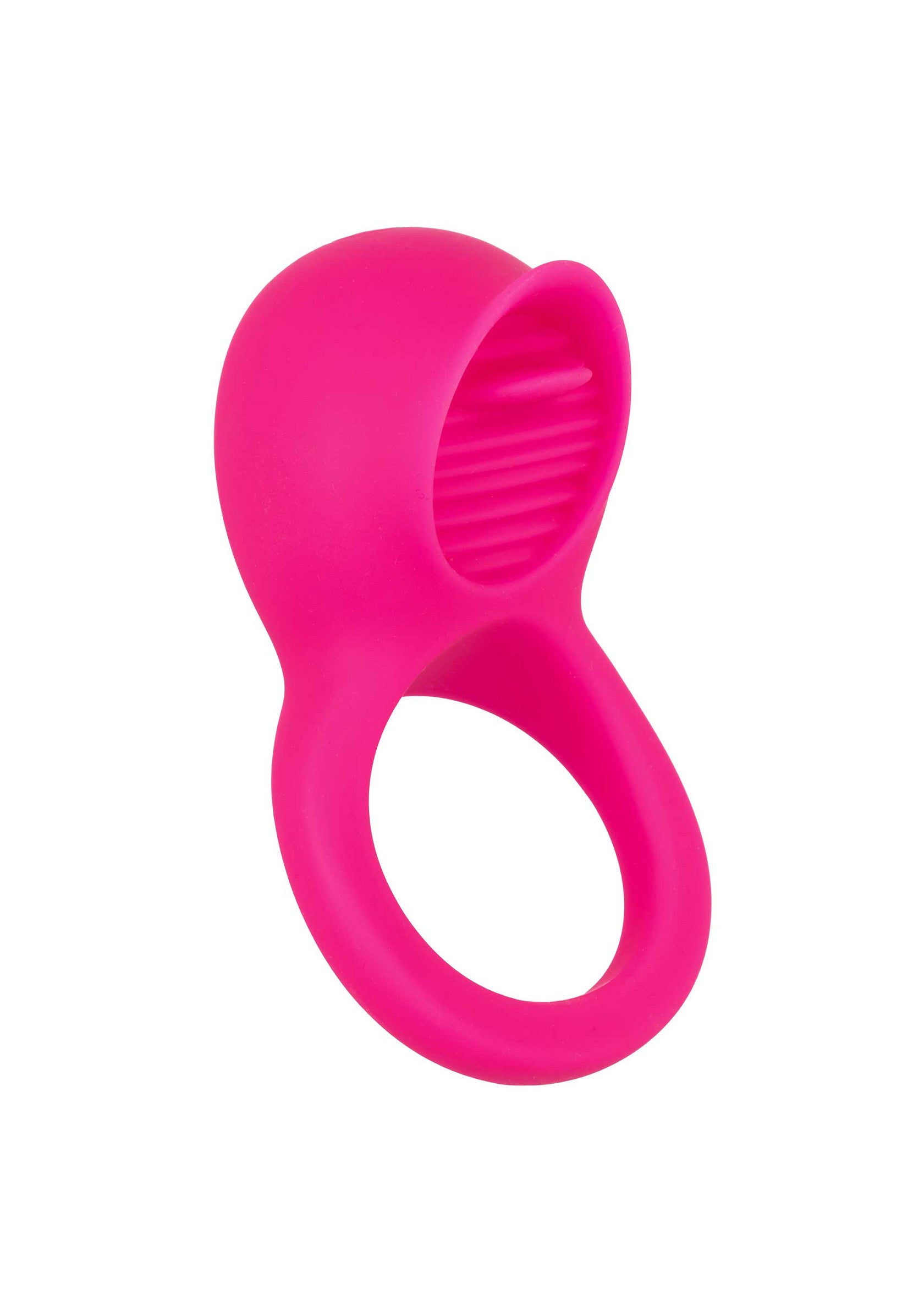 Anneau vibrant rose pour homme. Stimule et augmente le plaisir.; Roze vibrerende penisring. Stimuleert en verhoogt het plezier.; Pink vibrating cock ring. Stimulates and enhances pleasure.