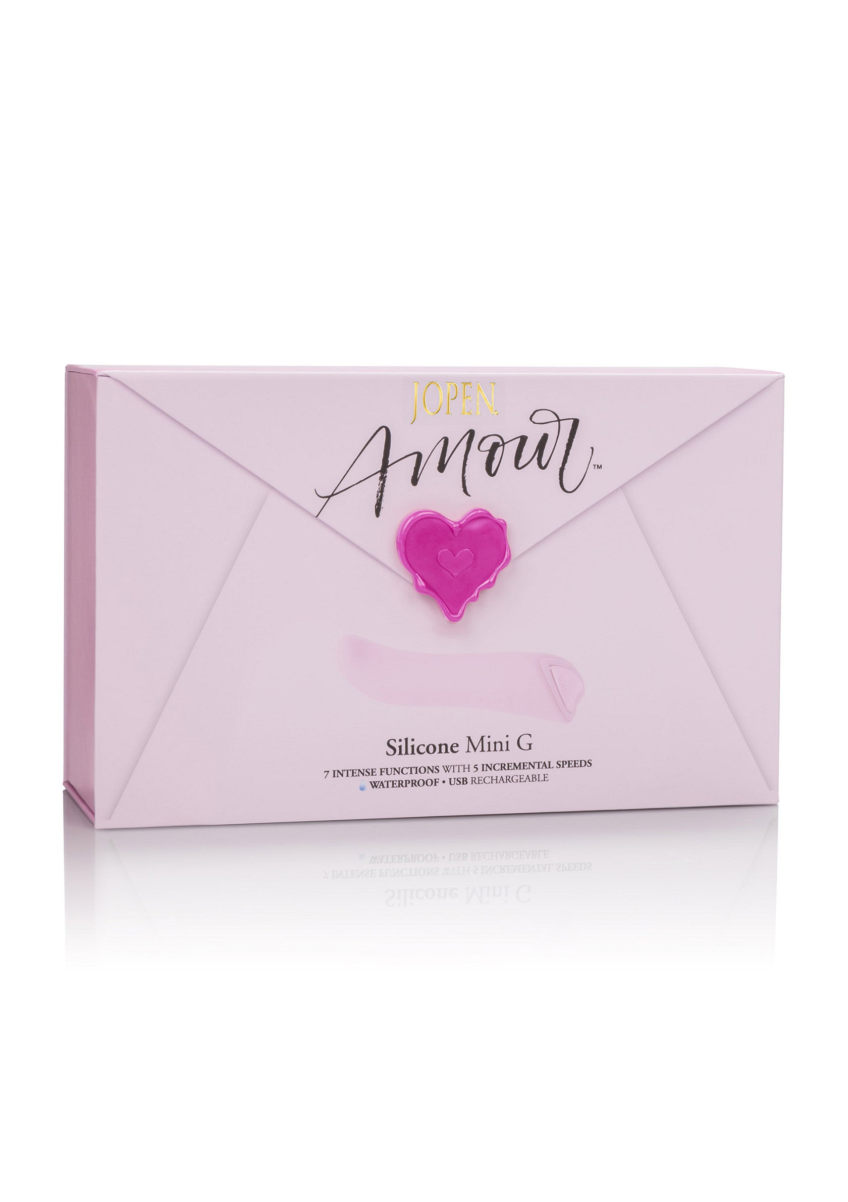 Joyeux Amour Silicone Mini G, 7 fonctions intenses, étanche, idéal pour explorer le plaisir féminin.; Joyeux Amour Silicone Mini G, 7 intense functies, waterdicht, ideaal om vrouwelijk genot te verkennen.; Joyeux Amour Silicone Mini G, 7 intense functions, waterproof, perfect to explore feminine pleasure.