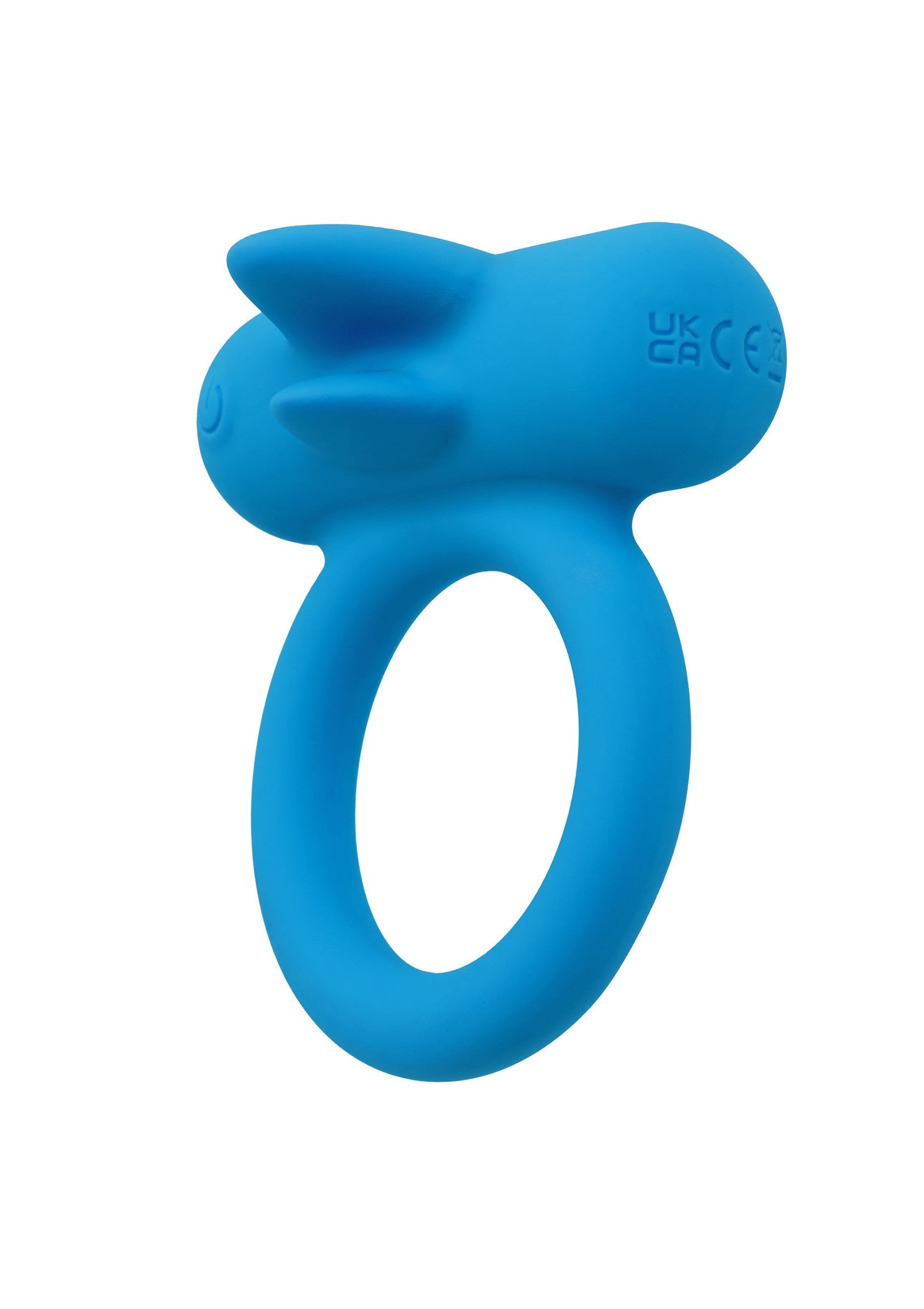 Anneau pénien vibrant bleu pour plus de plaisir et de sensations.; Blauwe vibrerende penisring voor meer plezier en sensaties.; Blue vibrating cock ring for extra pleasure and sensations.