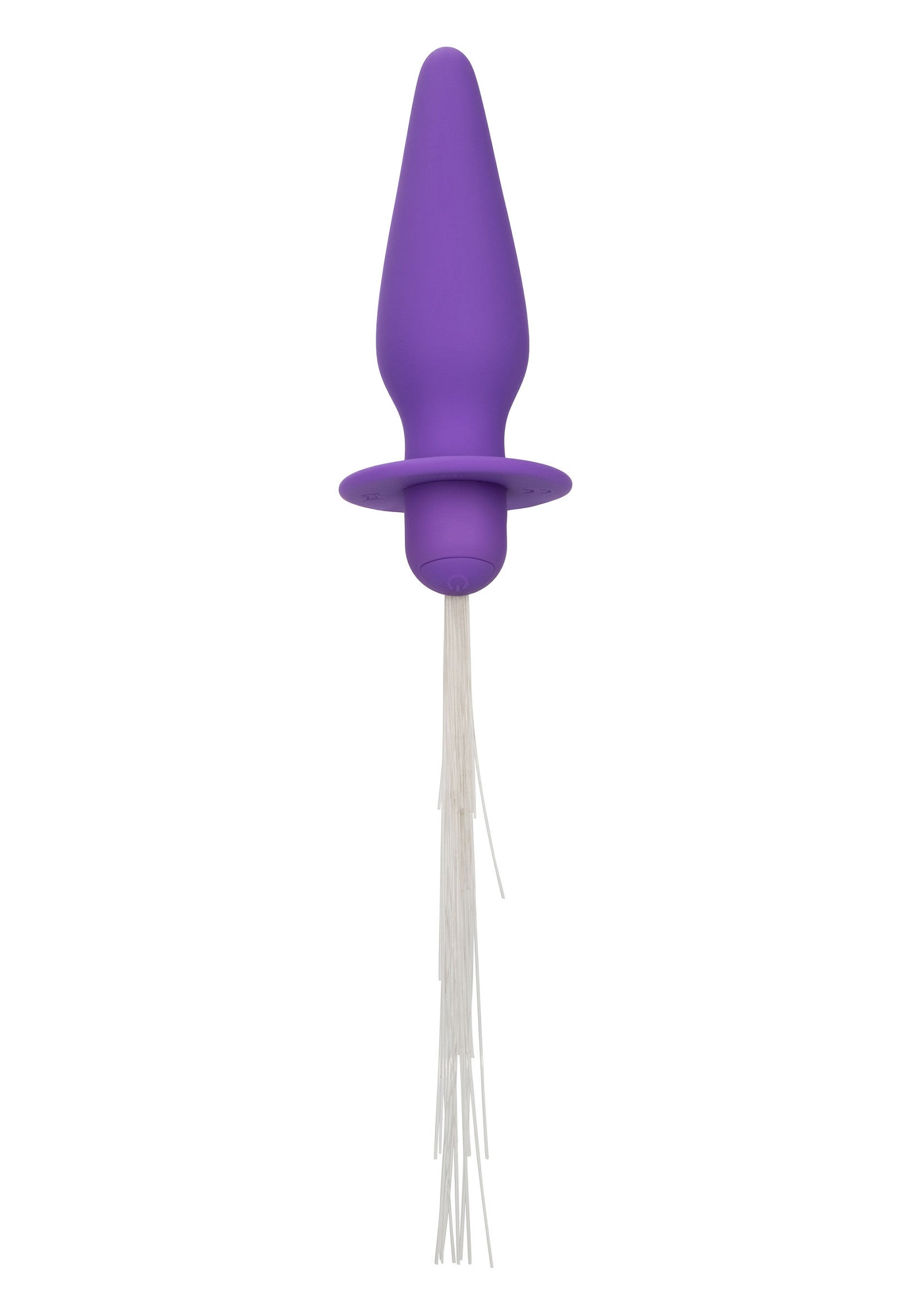 Plug anal violet avec queue de cheval blanche pour une stimulation supplémentaire. Plaisir garanti.; Paarse anale plug met witte paardenstaart voor extra stimulatie. Gegarandeerd plezier.; Purple butt plug with white horse tail for extra stimulation. Guaranteed pleasure.