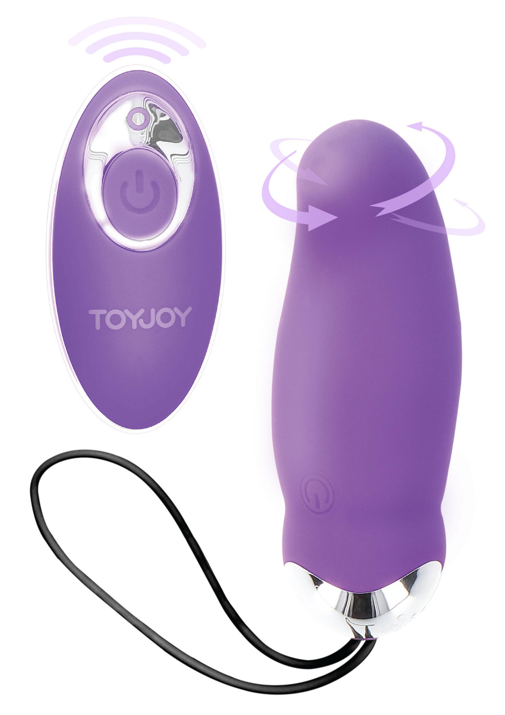 Vibromasseur violet sans fil, pour le plaisir. Télécommande incluse.; Draadloze, paarse vibrator voor plezier. Afstandsbediening inbegrepen.; Wireless purple vibrator for pleasure. Remote control included.