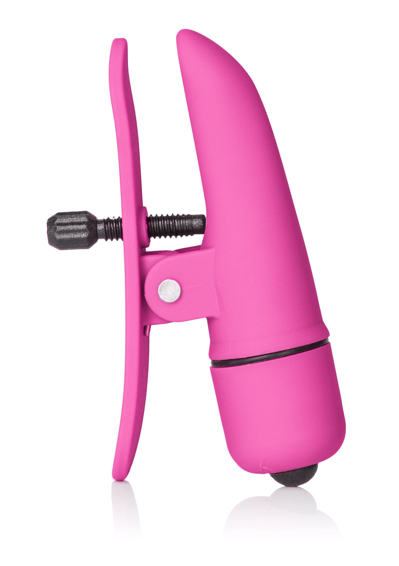 Pince à téton rose vibrante pour des sensations intenses. Intensifiez le plaisir avec ce stimulateur vibrant réglable.; Roze vibrerende tepelklem voor intense sensaties. Verhoog het genot met deze verstelbare vibrerende stimulator.; Pink vibrating nipple clamp for intense sensations. Intensify pleasure with this adjustable vibrating stimulator.