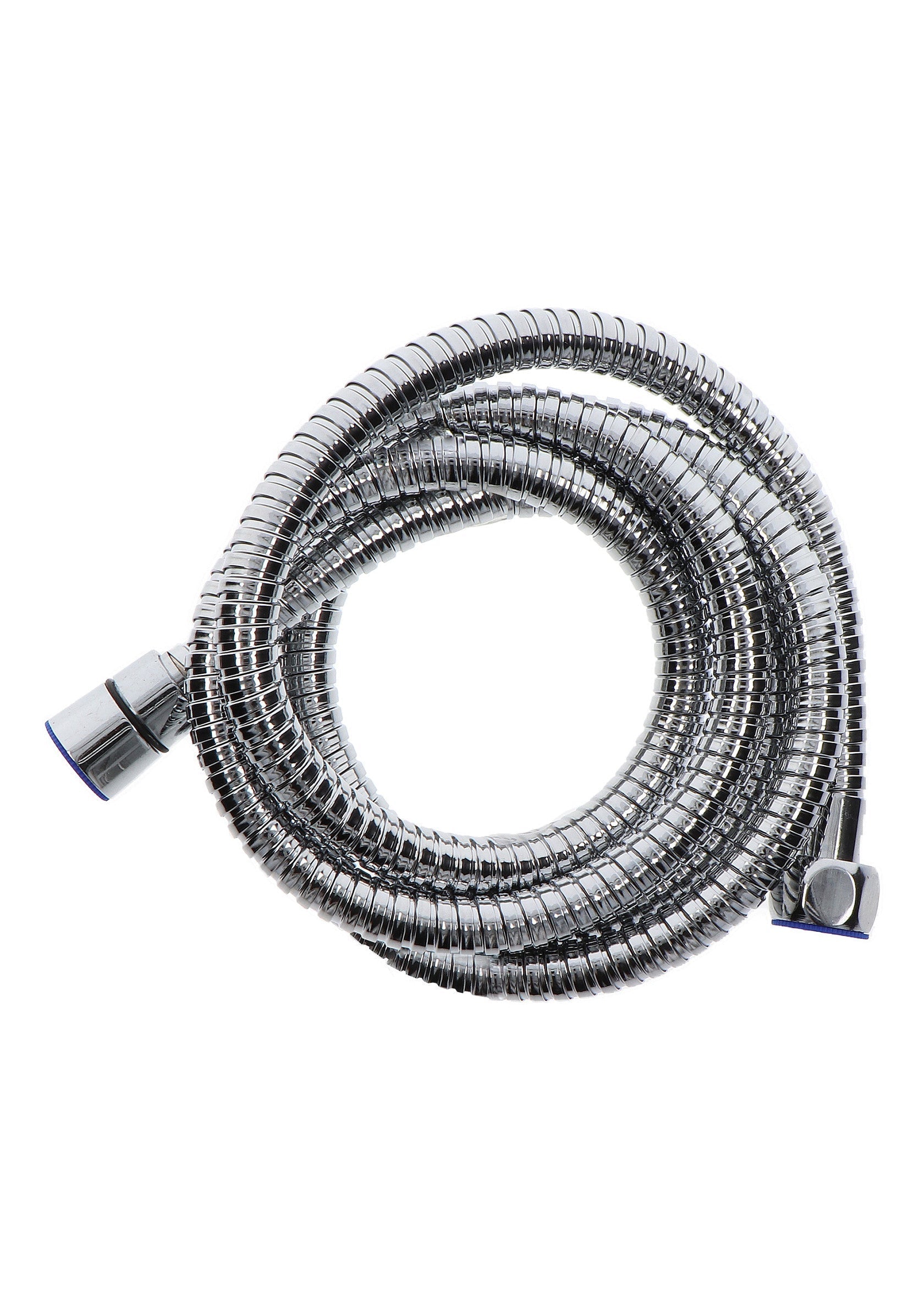 Flexible de douche en acier inoxydable chromé. Remplacement facile et durable pour votre douche.; Verchroomde roestvrijstalen doucheslang. Eenvoudige en duurzame vervanging voor uw douche.; Chrome stainless steel shower hose. Easy and durable replacement for your shower fixture.