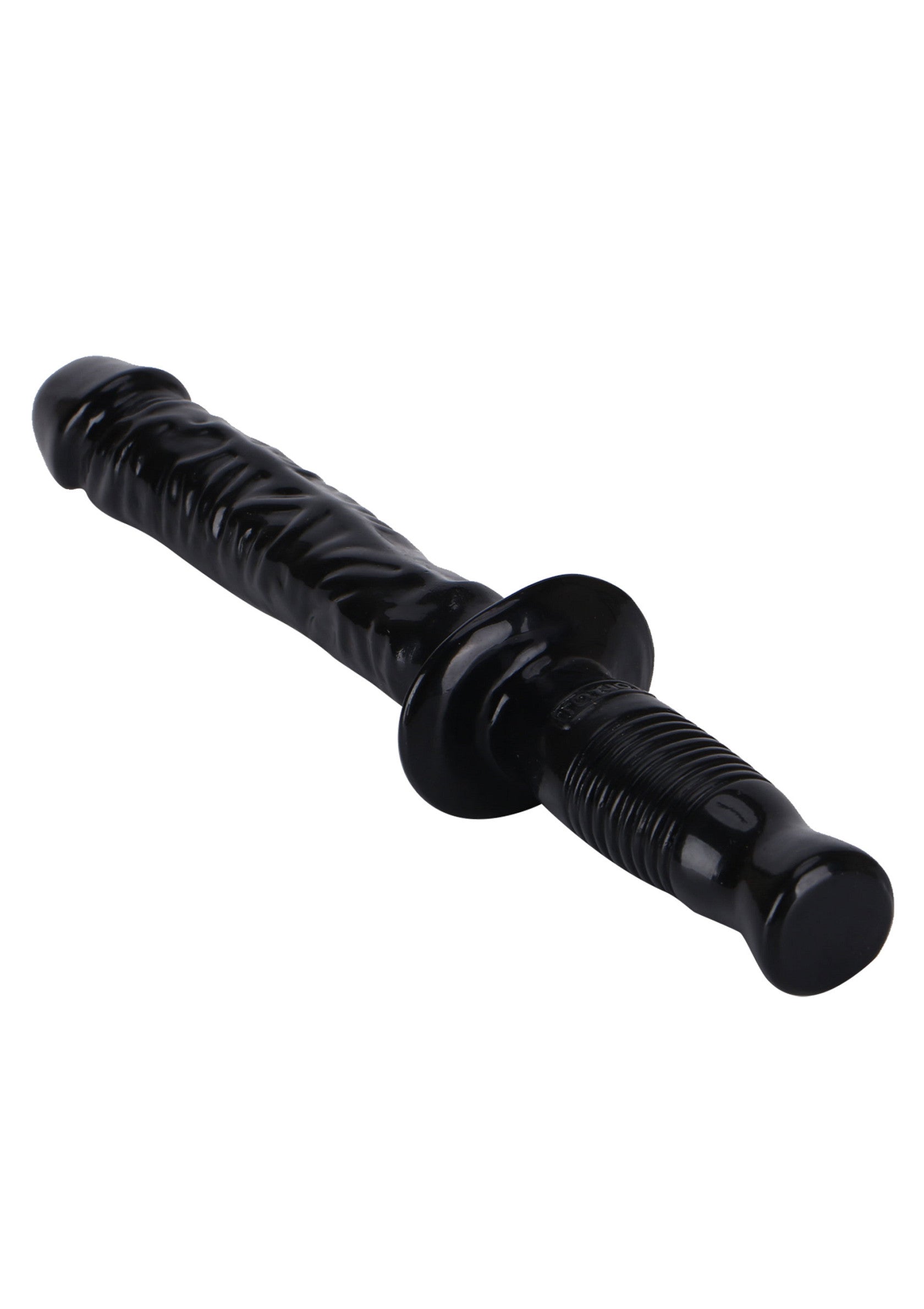 Gode en forme de poignard noir pour un plaisir garanti. Exploration intense et sensations fortes assurées!; Zwarte dolkvormige dildo voor gegarandeerd plezier. Intense exploratie en spannende sensaties gegarandeerd!; Black dagger-shaped dildo for guaranteed pleasure. Intense exploration and thrilling sensations ensured!