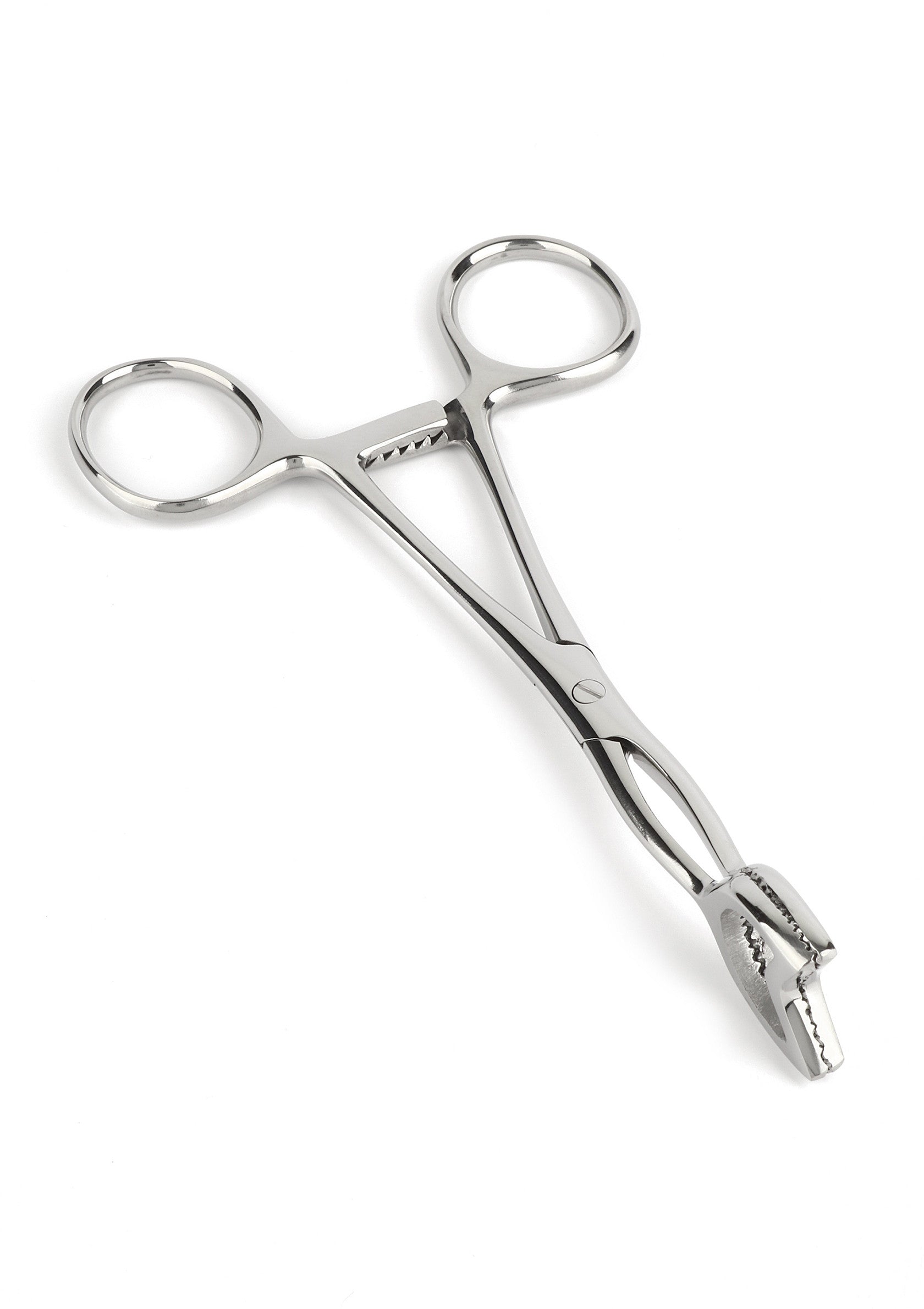 Pince à biopsie en acier inoxydable, idéale pour les prélèvements médicaux précis.; Roestvrijstalen biopsie forceps, ideaal voor nauwkeurige medische monsters.; Stainless steel biopsy forceps, ideal for precise medical sampling.