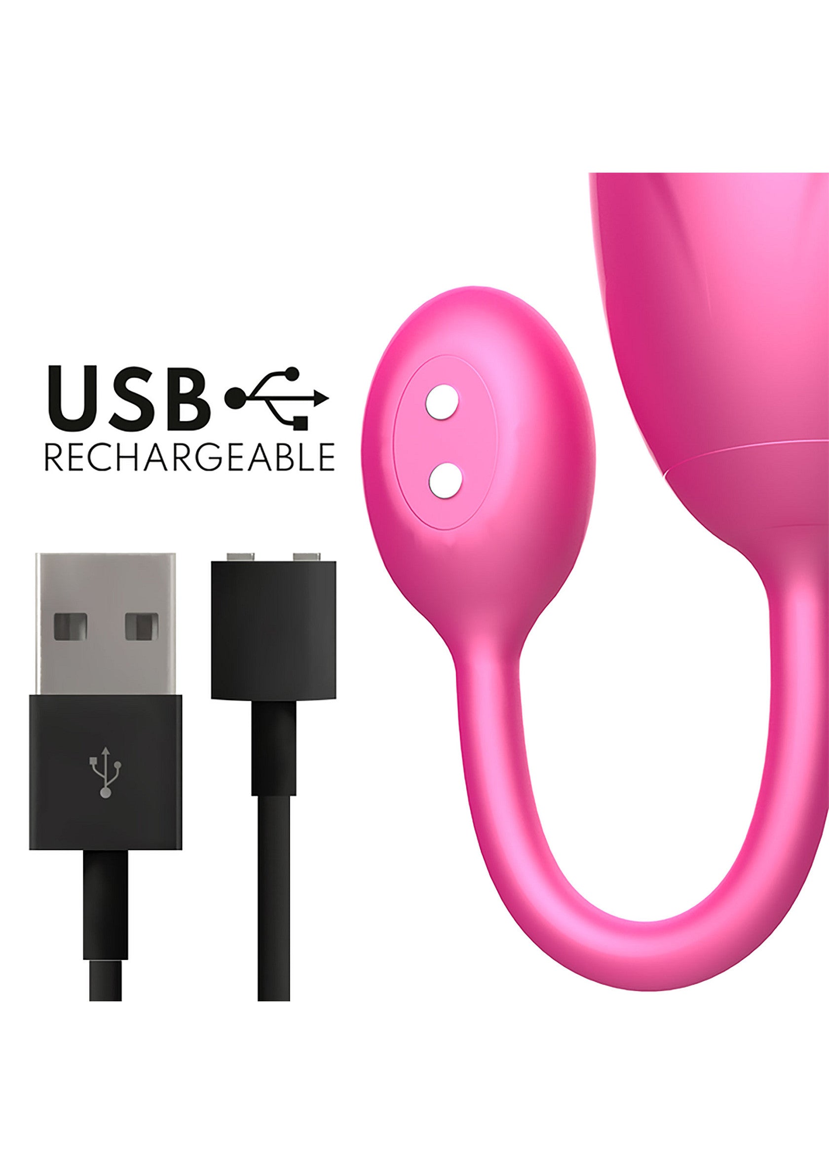 Vibromasseur vibrant rose rechargeable par USB pour le plaisir personnel.; Roze vibrerende USB-oplaadbare vibrator voor persoonlijk plezier.; Pink vibrating USB rechargeable vibrator for personal pleasure.