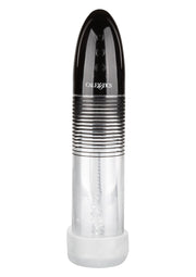 Plaisir masculin CalExotics avec texture. Design élégant et discret. Découvrez une nouvelle dimension du plaisir intime.; CalExotics mannelijk plezier speeltje met textuur. Elegant en discreet ontwerp. Ontdek een nieuwe dimensie van intiem genot.; CalExotics textured male pleasure toy. Sleek and discreet design. Discover a new dimension of intimate pleasure.