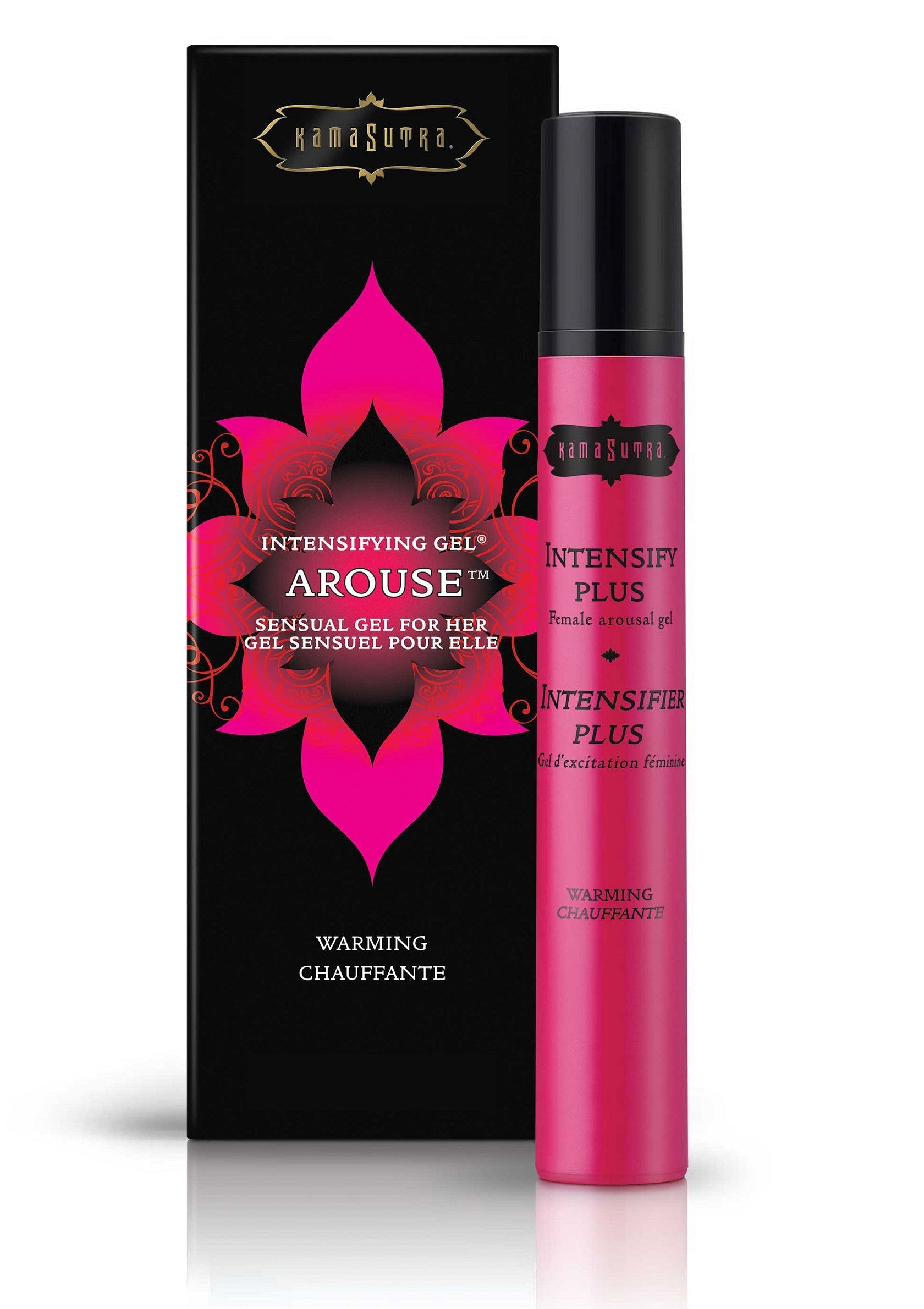 Kama Sutra Arouse intensifiant gel pour elle. Réchauffant pour plus de plaisir.; Kama Sutra Arouse intensiverende gel voor haar. Verwarmend voor meer plezier.; Kama Sutra Arouse intensifying gel for her. Warming for increased pleasure.