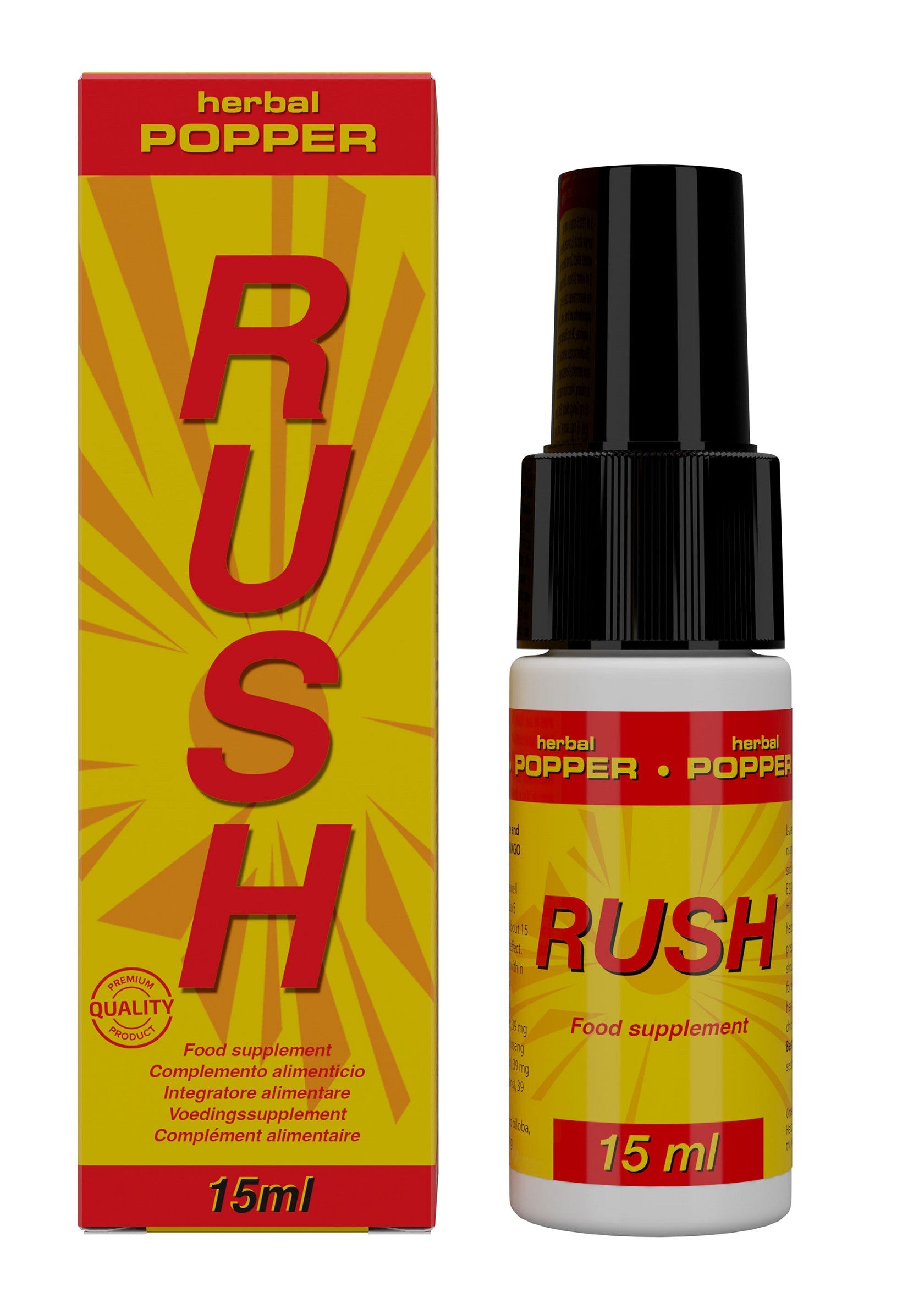 Rush Herbal Popper 15ml. Stimulant à base de plantes pour une expérience intense et euphorique. Achetez maintenant!; Rush Herbal Popper 15ml. Kruidenstimulans voor een intense en euforische ervaring. Koop nu!; Rush Herbal Popper 15ml. Herbal stimulant for an intense, euphoric experience. Buy now!