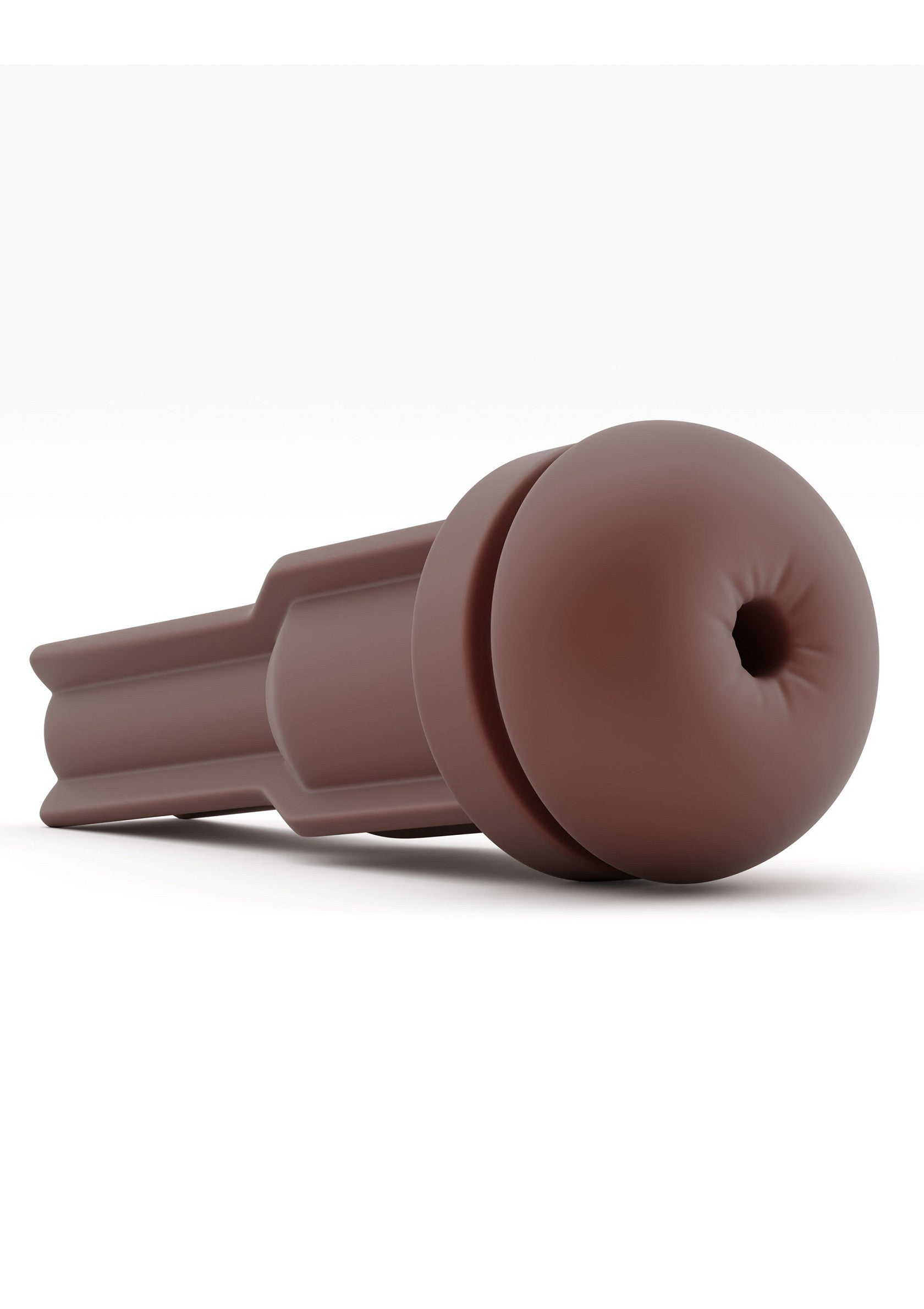 Manchon masturbateur texturé marron pour une expérience unique.; Bruine masturbatie sleeve met textuur voor een unieke ervaring.; Brown textured masturbation sleeve for a unique experience.