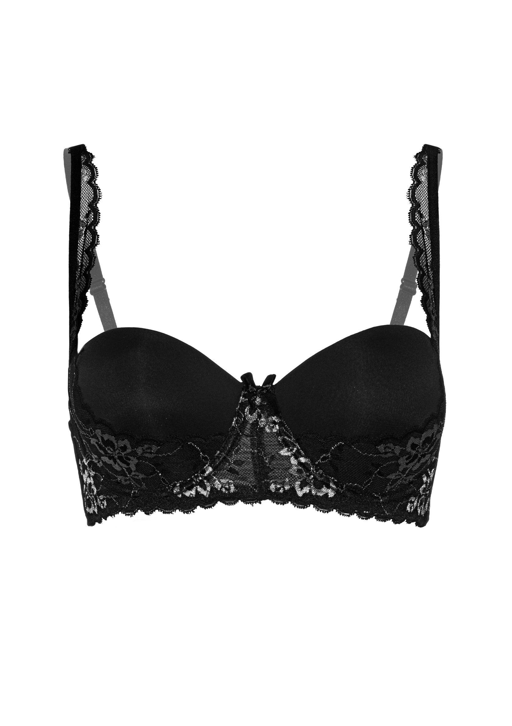 Soutien-gorge noir à armatures avec dentelle, idéal pour une silhouette galbée et élégante. Confort et séduction garantis.; Zwarte beugelbeha met kant, perfect voor een gestroomlijnd en elegant silhouet. Comfort en verleiding gegarandeerd.; Black underwire bra with lace, perfect for a sleek and elegant silhouette. Comfort and seduction guaranteed.