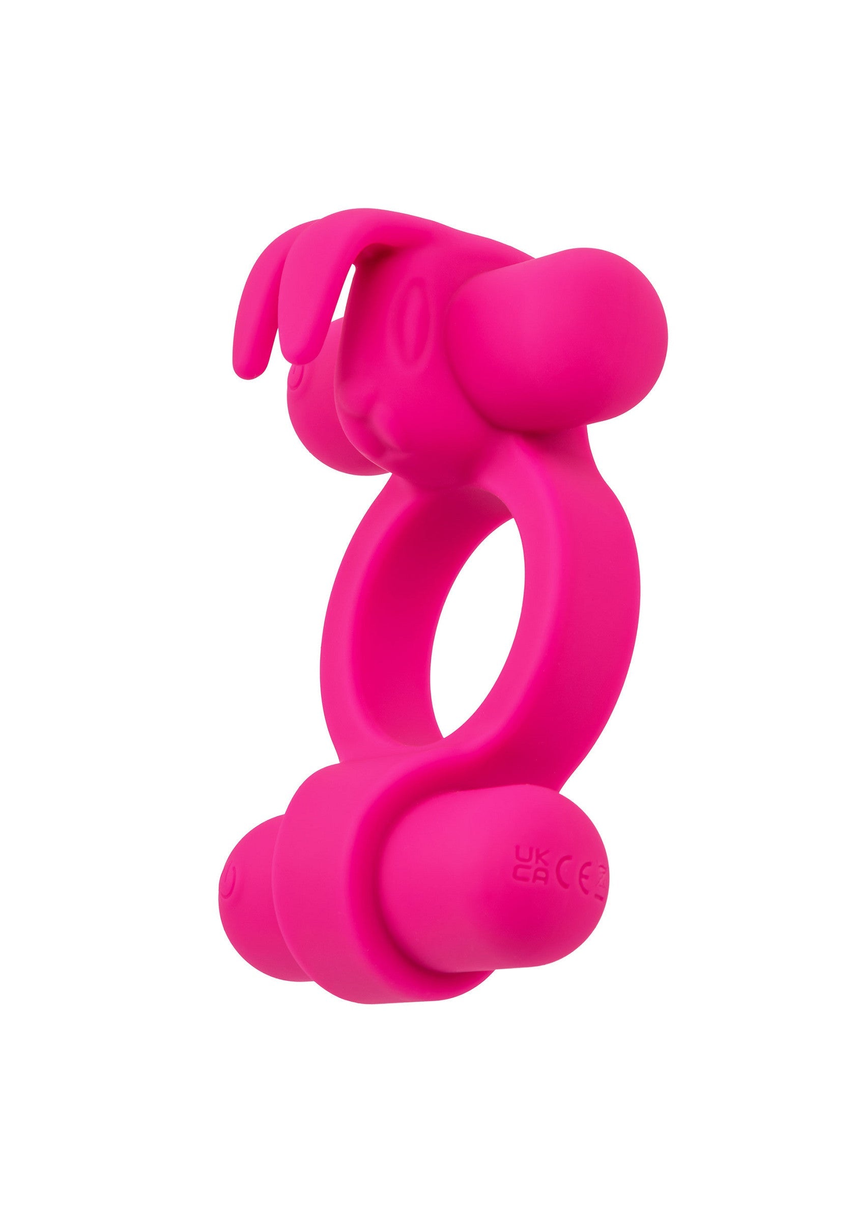 Anneau pénien vibrant rose en forme de lapin. Stimulation accrue et plaisir garanti!; Roze vibrerende penisring in konijnvorm. Verhoogde stimulatie en gegarandeerd plezier!; Pink vibrating penis ring in a bunny shape. Increased stimulation and guaranteed fun!