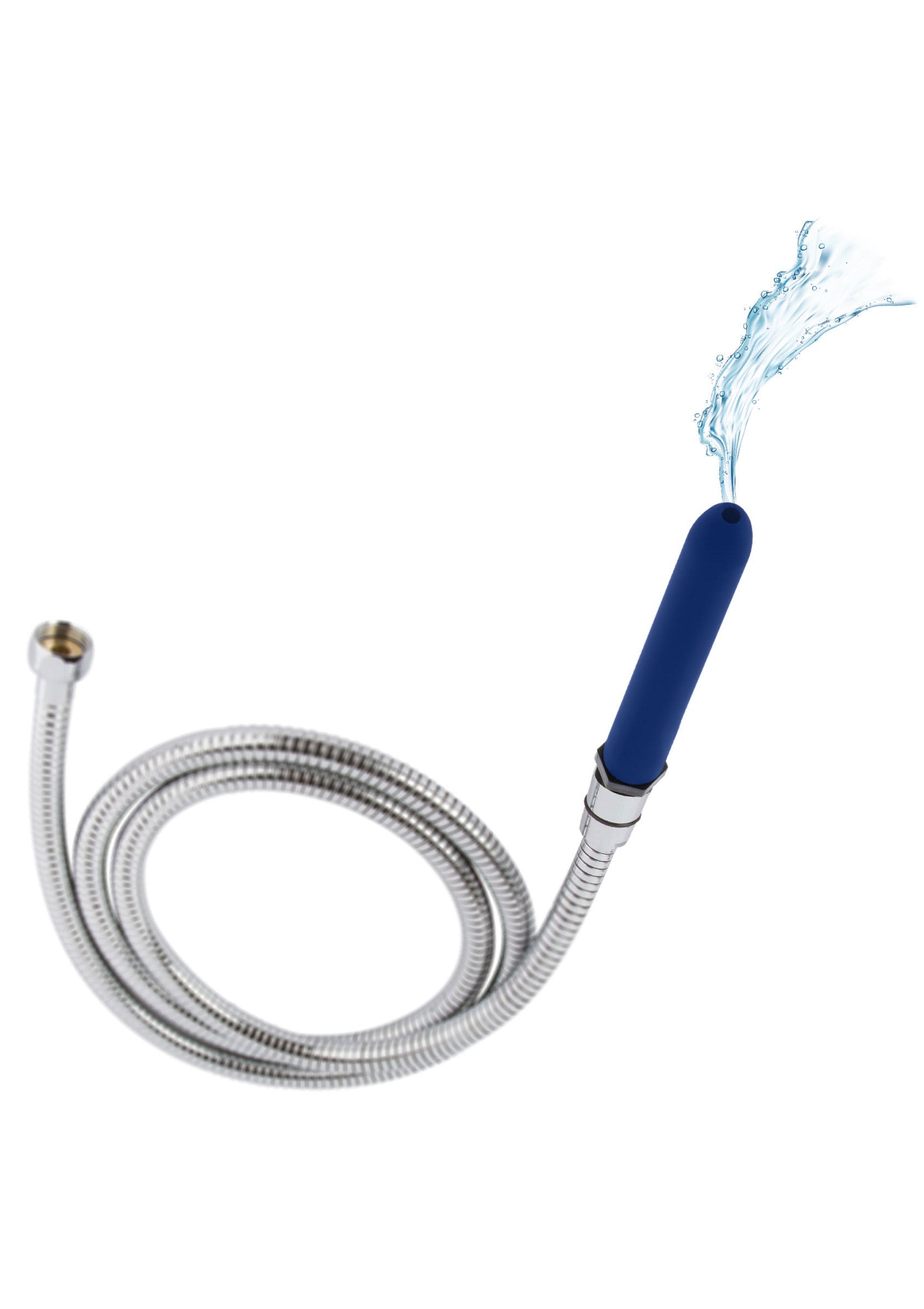 Douchette anale avec tuyau flexible pour une hygiène intime optimale.; Anale douche met flexibele slang voor optimale intieme hygiëne.; Anal douche with flexible hose for optimal intimate hygiene.