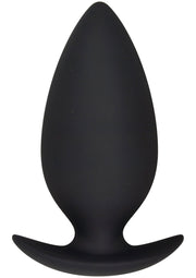 Plug anal noir lisse pour le plaisir et l'exploration intime.; Gladde zwarte anale plug voor genot en intieme verkenning.; Smooth black anal plug for pleasure and intimate exploration.