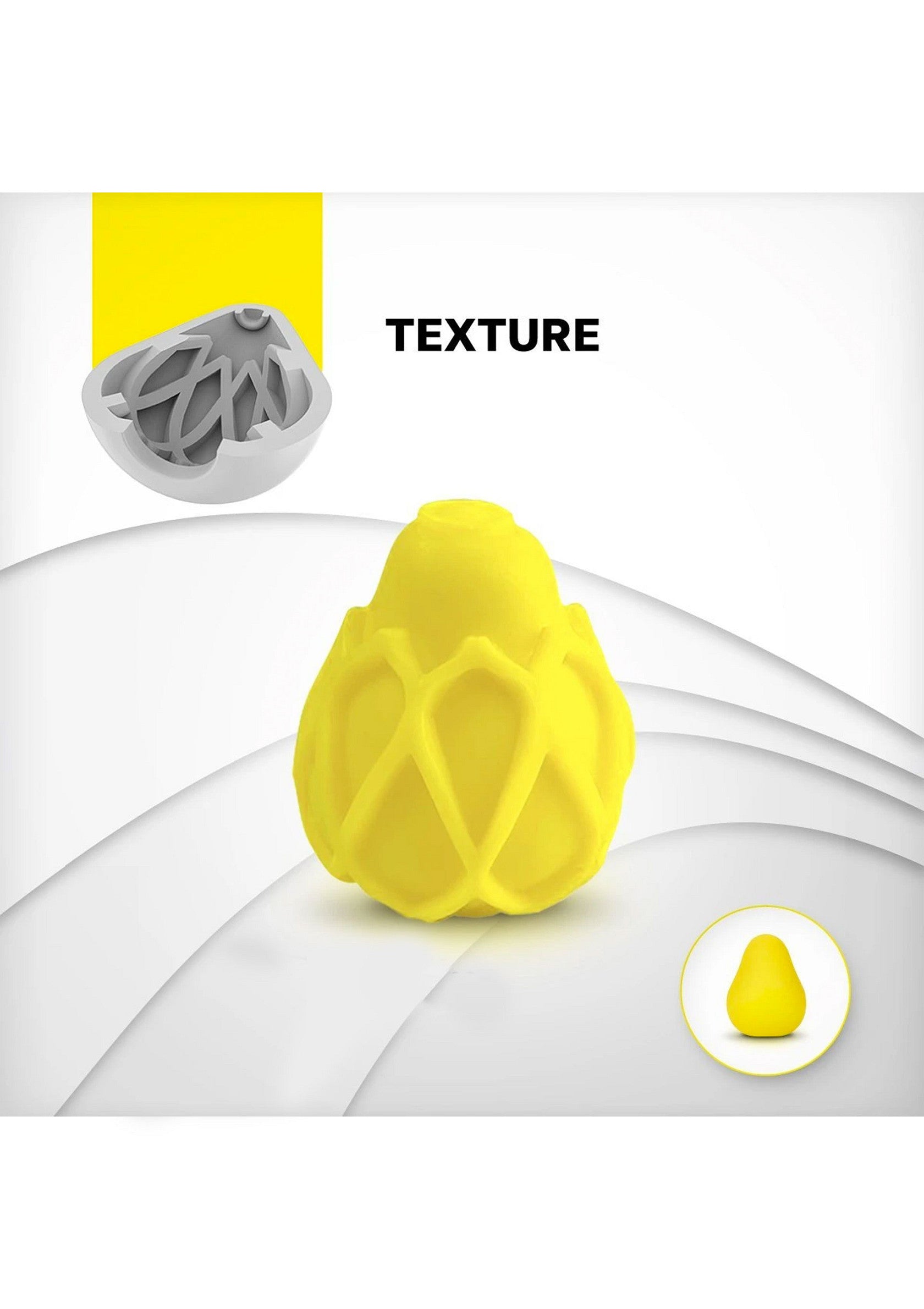 Jouet texturé jaune pour animaux de compagnie. Divertissement et stimulation garantis! ; Geel gestructureerd speeltje voor huisdieren. Gegarandeerd plezier en stimulatie!; Yellow textured toy for pets. Guaranteed fun and stimulation!