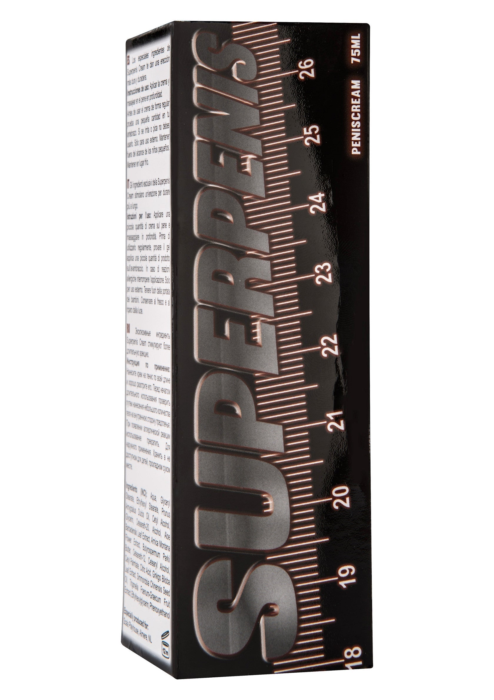 Super Penis creme. Soin intime pour homme, 75ml; Super Penis crème. Intieme verzorging voor mannen, 75ml; Super Penis cream. Intimate care for men, 75ml