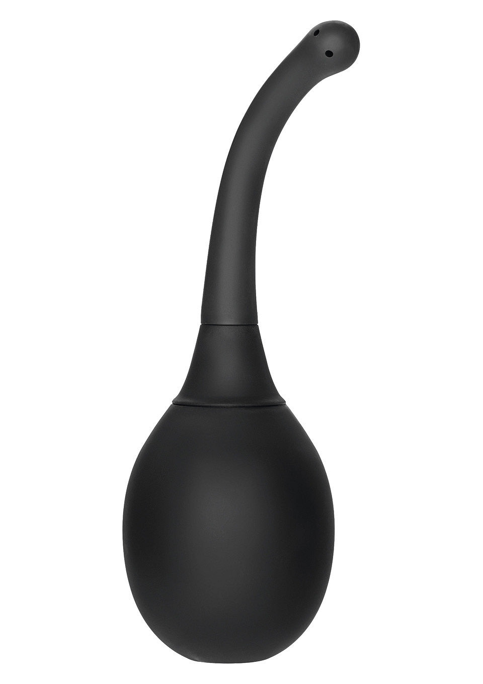 Poire à lavement noire discrète et efficace pour l'hygiène intime.; Discrete, effectieve zwarte klysma peer voor intieme hygiëne.; Discreet, effective black enema bulb for intimate hygiene.