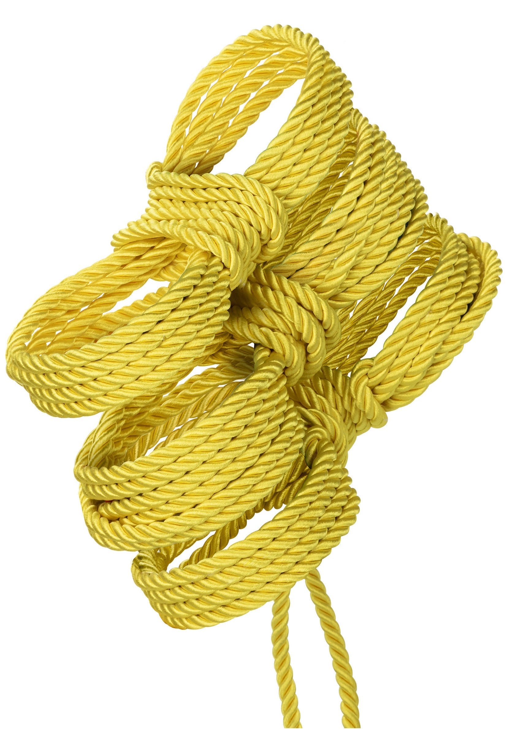 Corde dorée nouée décorative, parfaite pour embellir vos créations artisanales et décorations d'intérieur.; Decoratief geknoopt gouden touw, perfect voor het verfraaien van je ambachtelijke creaties en interieurdecoraties.; Decorative knotted gold rope, perfect for embellishing your craft creations and home decorations.