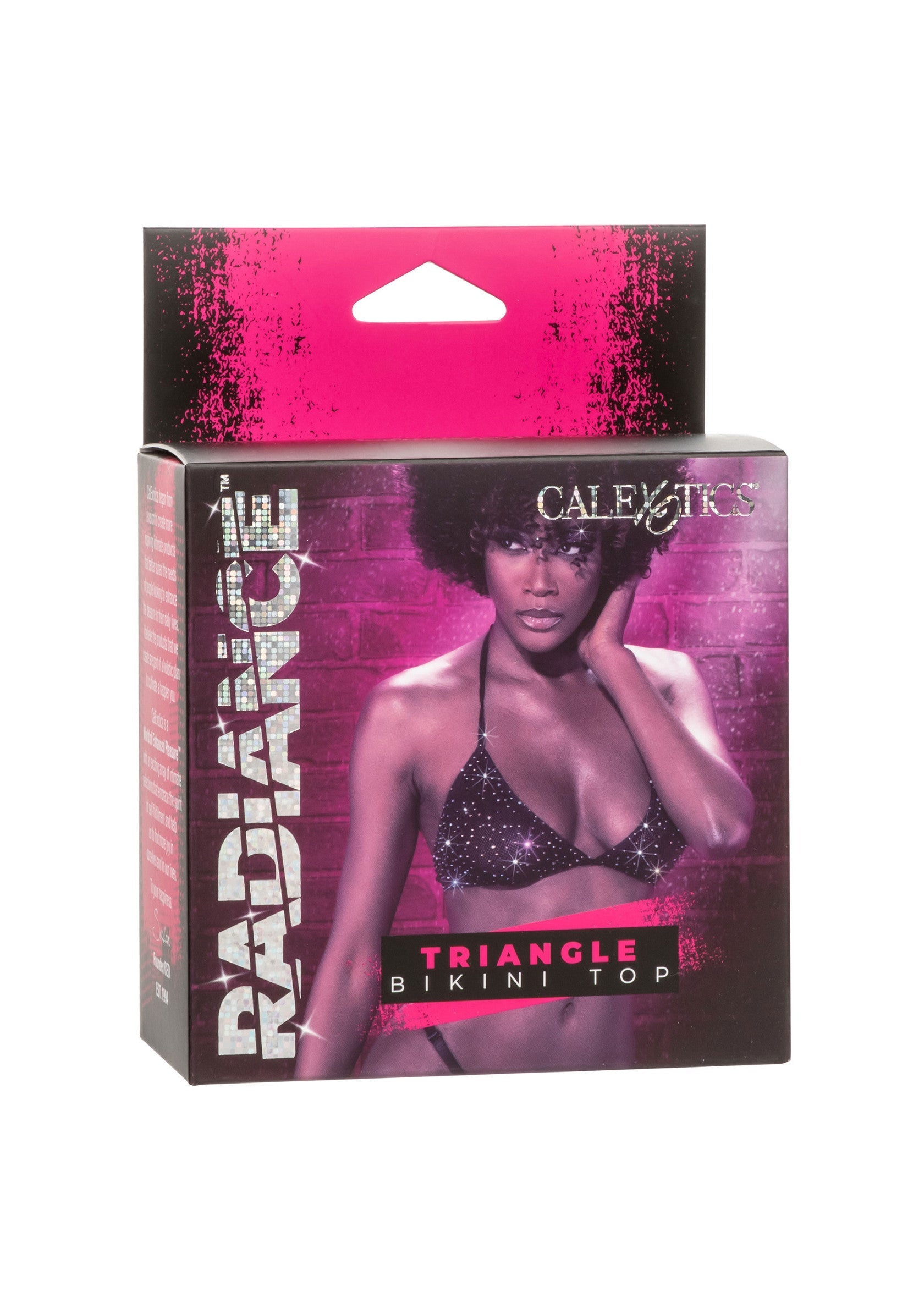 Haut de bikini triangle scintillant Calexotics Radiance. Sexy et éblouissant pour la plage ou la piscine !; Calexotics Radiance glitter driehoek bikini top. Sexy en oogverblindend voor het strand of zwembad!; Calexotics Radiance glitter triangle bikini top. Sexy and dazzling for the beach or pool!