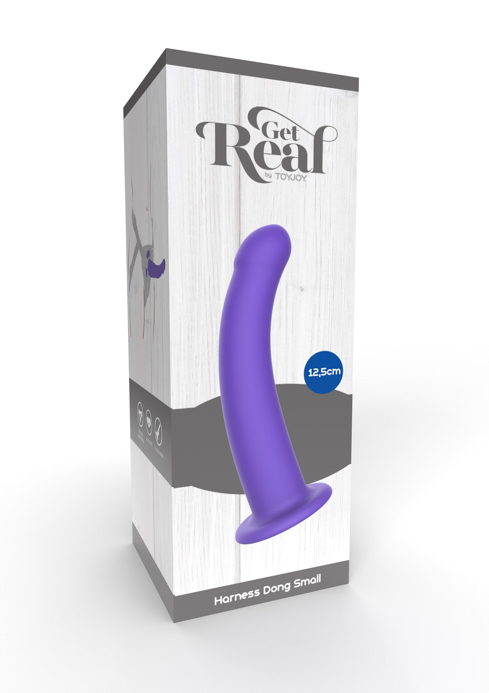 Harnais Dong Small, 12,5 cm. Godemichet violet réaliste pour harnais. Parfait pour le plaisir sexuel.; Harness Dong Small, 12,5 cm. Realistische paarse dildo voor harnas. Perfect voor seksueel plezier.; Harness Dong Small, 12.5 cm. Realistic purple dildo for harness. Perfect for sexual pleasure.