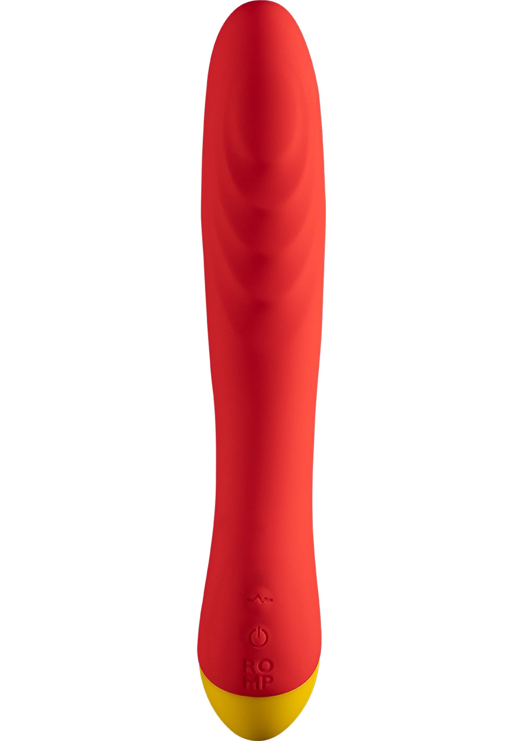 Vibrateur rouge et jaune pour une expérience intense et amusante. Découvrez le plaisir !; Rode en gele vibrator voor een intense en leuke ervaring. Ontdek het plezier!; Red and yellow vibrator for an intense and fun experience. Discover the pleasure!