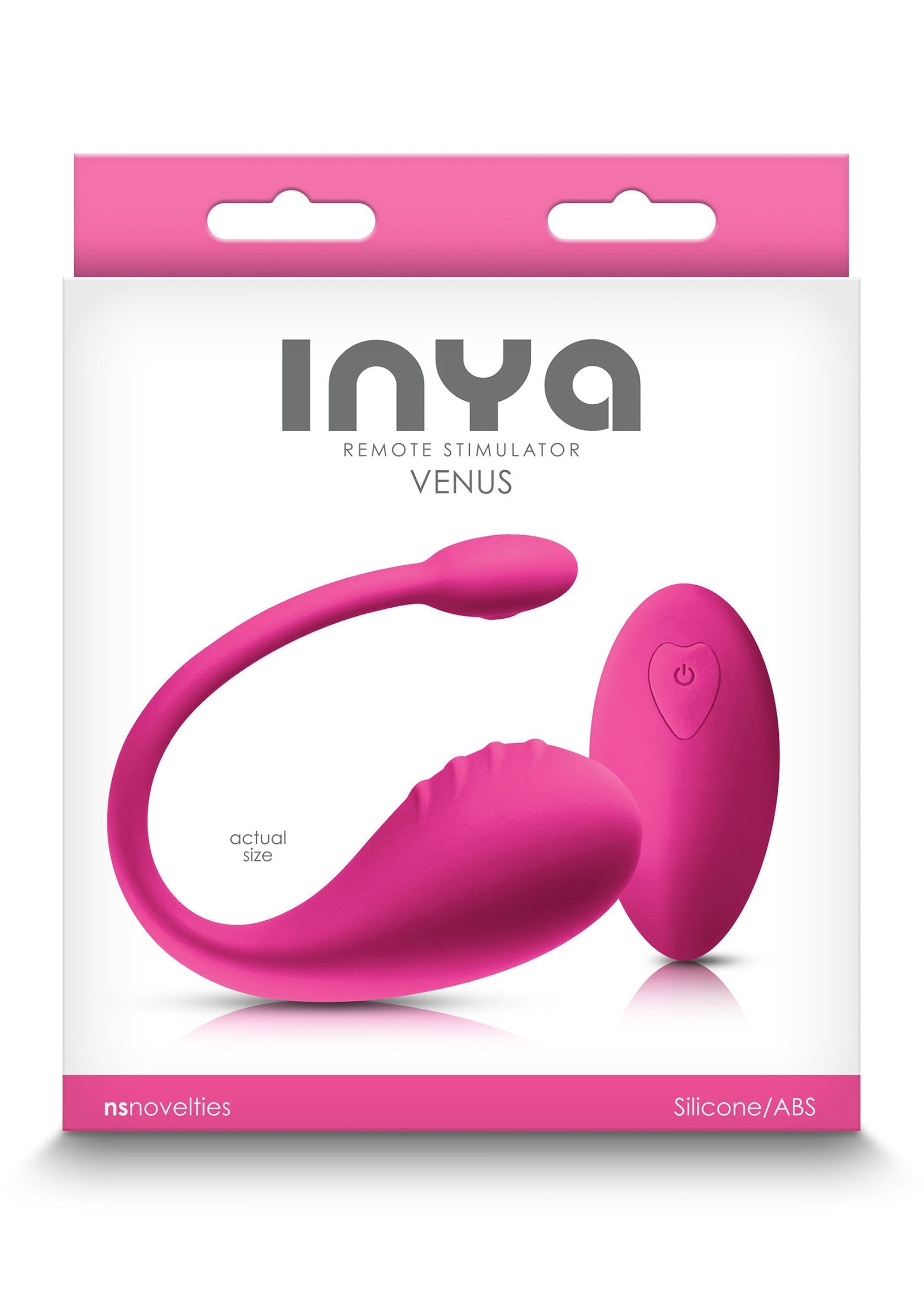 Inya Venus : stimulateur à distance rose pour une expérience sensuelle et intense.; Inya Venus: roze afstandsbediening stimulator voor een sensuele en intense ervaring.; Inya Venus: Pink remote stimulator for a sensual and intense experience.