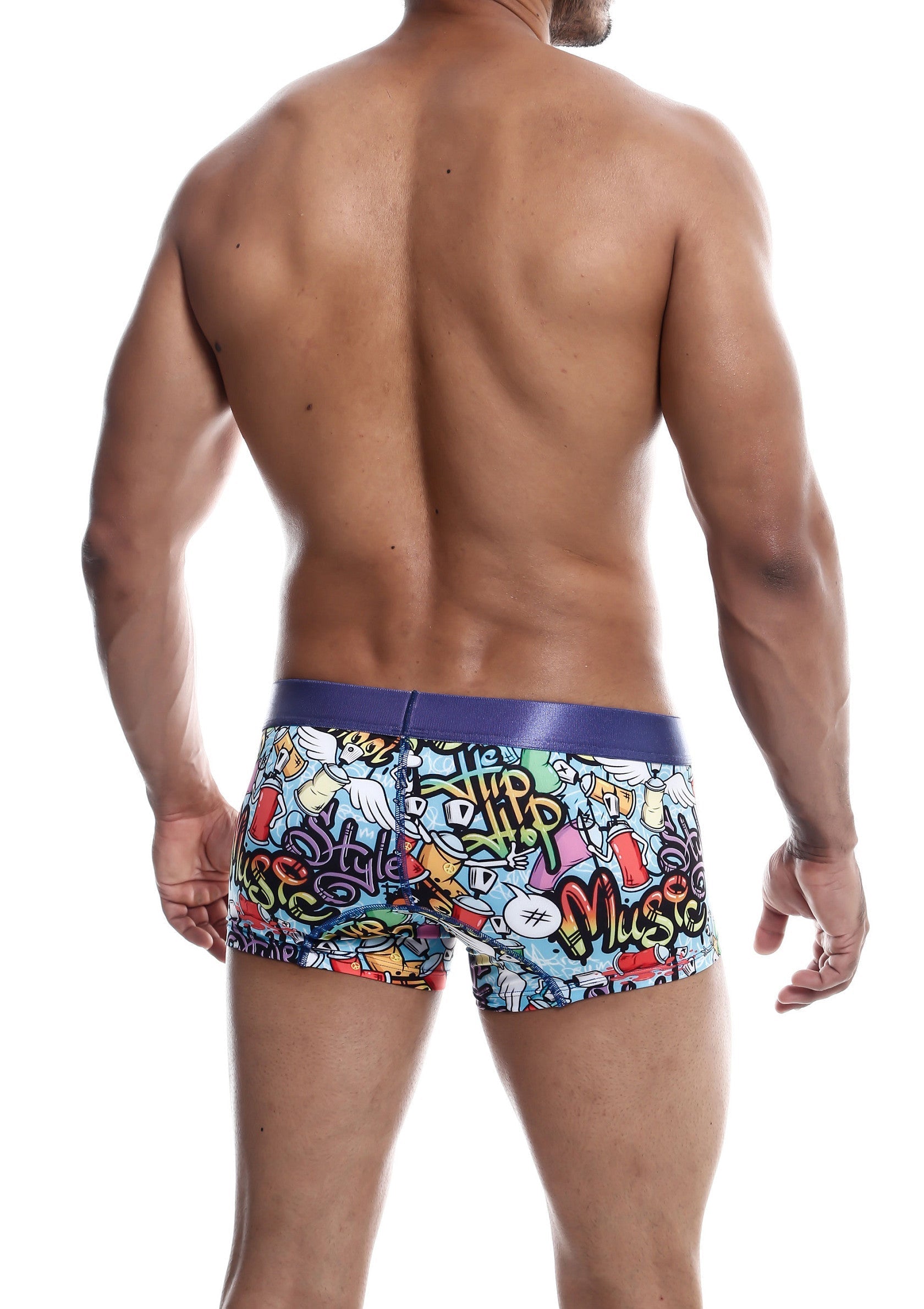 Boxer homme fun et coloré. Style graffiti, confortable et original. Pour un look tendance et décontracté.; Grappige en kleurrijke herenboxer. Graffiti stijl, comfortabel en origineel. Voor een trendy en relaxte look.; Fun, colorful men's boxer briefs. Graffiti style, comfortable and original. For a trendy and relaxed look.