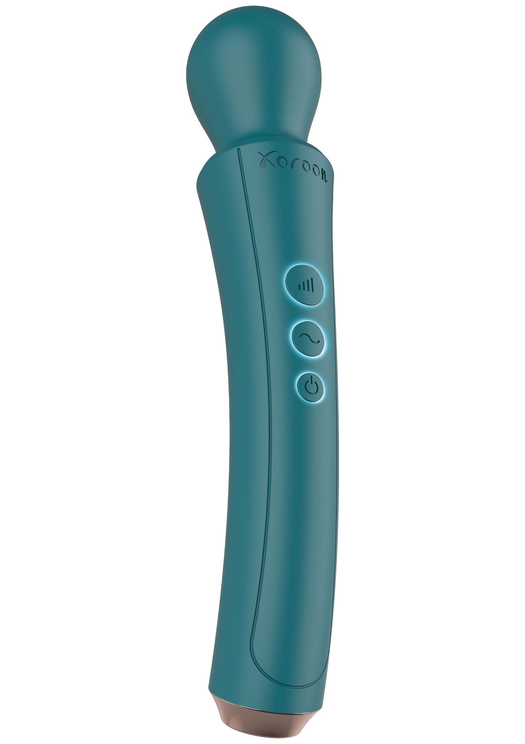 Masseur personnel sans fil turquoise pour une relaxation ciblée.; Turquoise draadloze stimulator voor gerichte ontspanning.; Teal cordless personal massager for targeted relaxation.