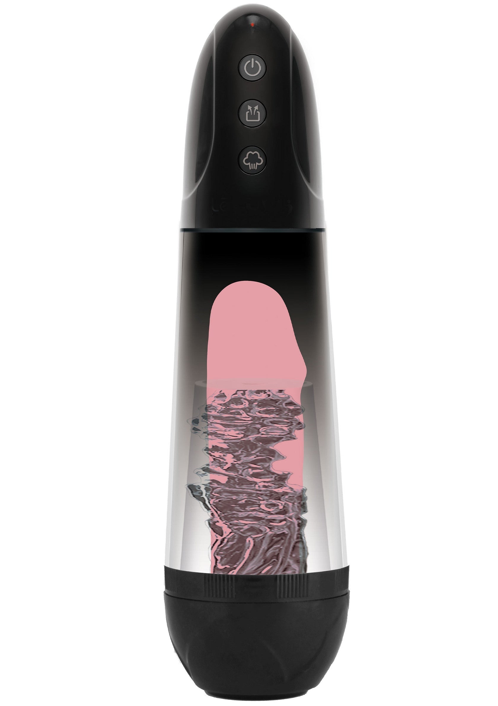 Manchon masturbateur noir pour hommes avec texture interne réaliste pour un plaisir intense et personnalisé.; Zwarte masturbatorhuls voor mannen met realistische interne textuur voor intens, op maat gemaakt genot.; Black male masturbator sleeve with realistic internal texture for intense, customized pleasure.