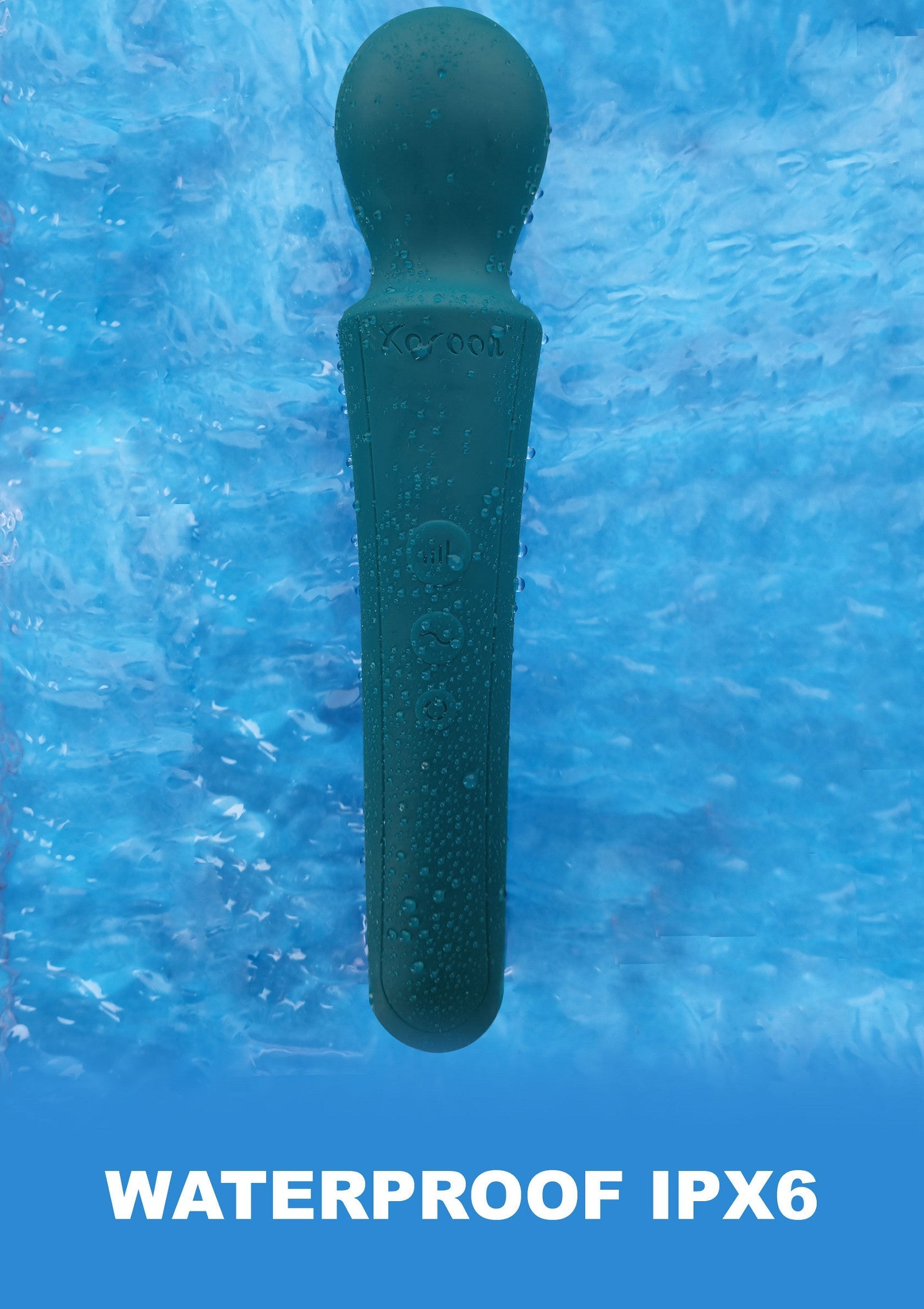 Masseur étanche IPX6 pour une relaxation ultime dans le bain ou sous la douche.; Waterdichte IPX6-massager voor ultieme ontspanning in bad of onder de douche.; Waterproof IPX6 massager for ultimate relaxation in the bath or shower.