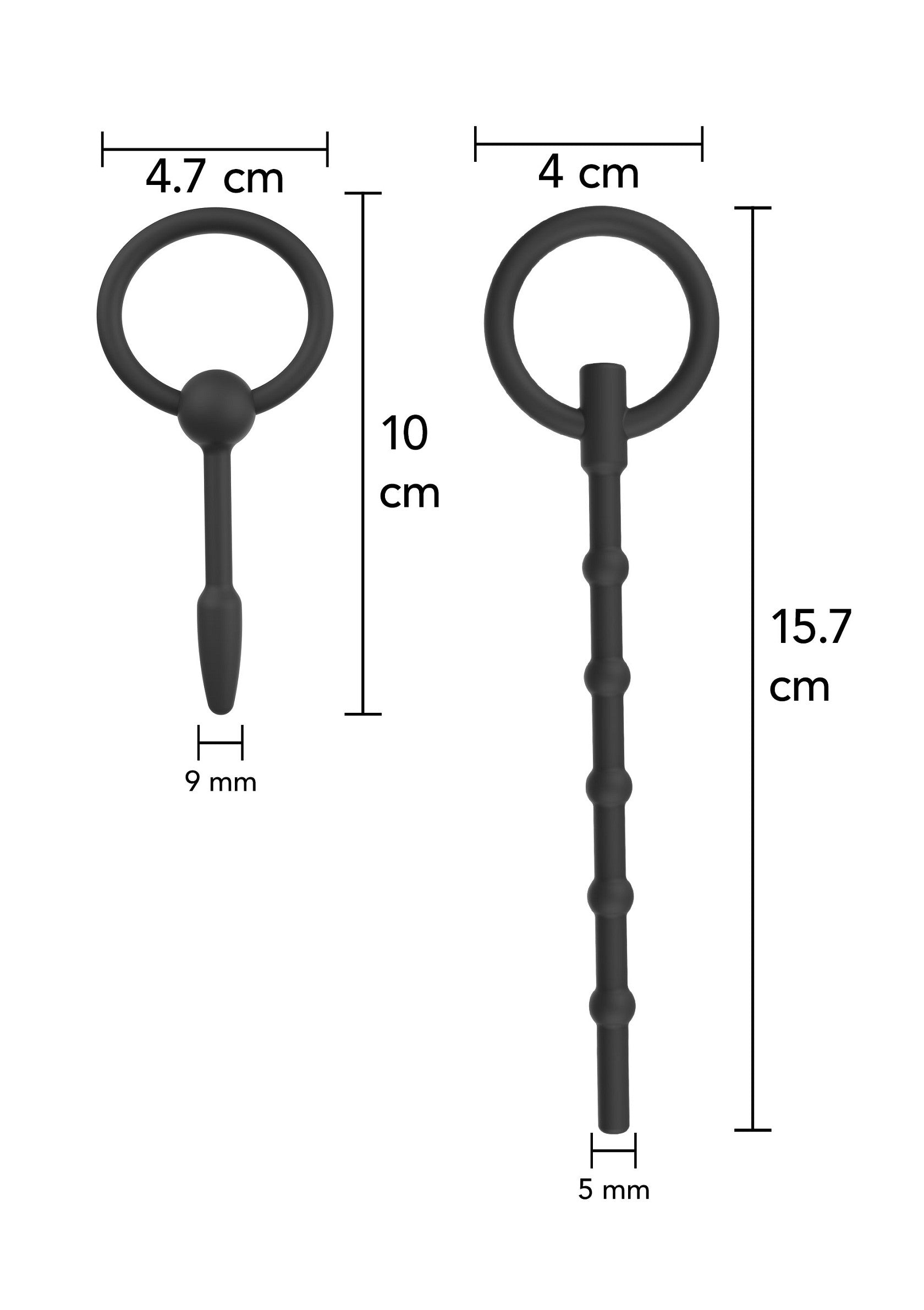 Hidden Desire Penis Plug Set Large 2 pcs