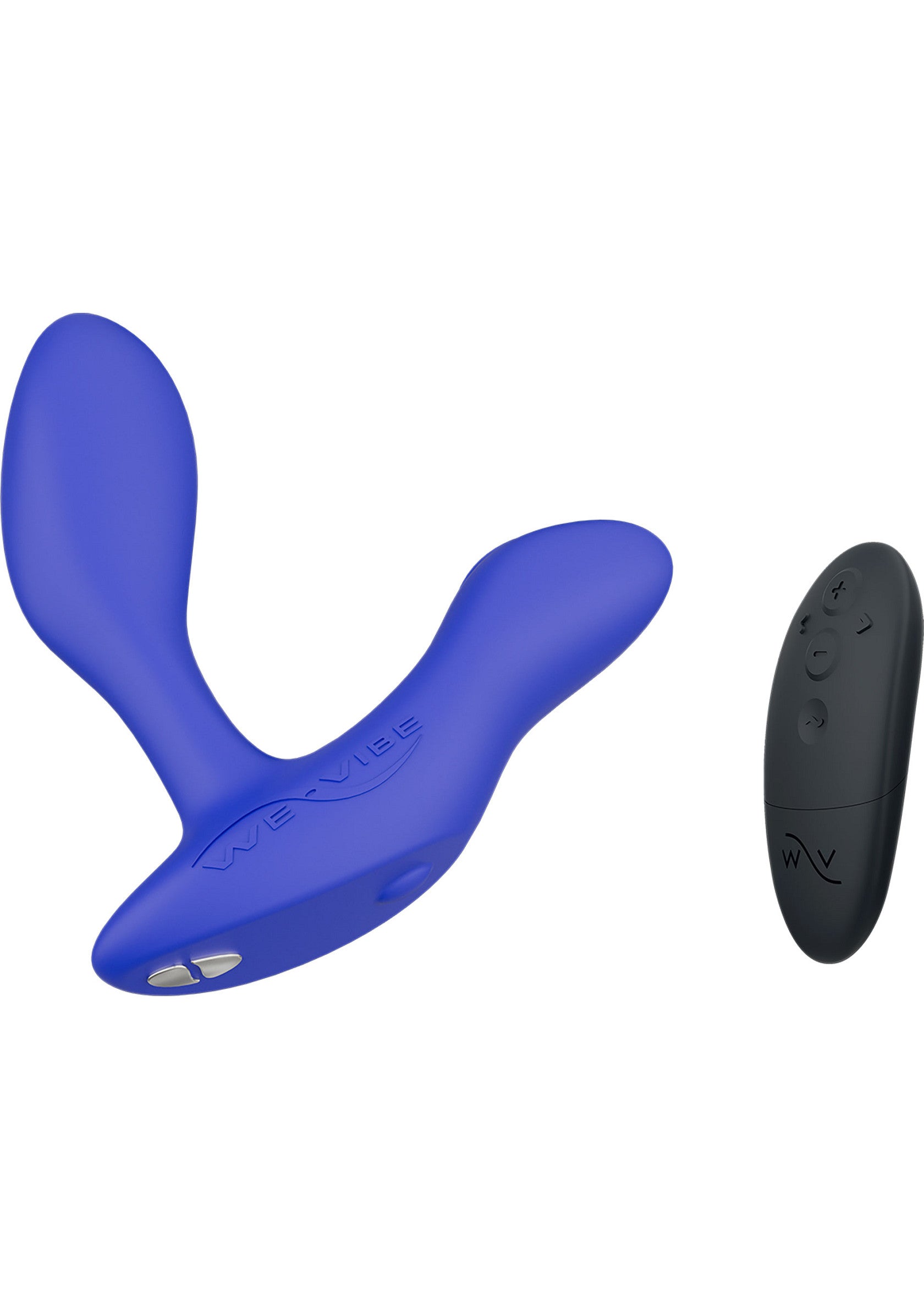 We-Vibe Nova 2 vibromasseur couple bleu avec télécommande sans fil pour des moments intimes.; We-Vibe Nova 2 blauwe koppel vibrator met draadloze afstandsbediening voor intieme momenten.; We-Vibe Nova 2 blue couple vibrator with wireless remote for intimate moments.