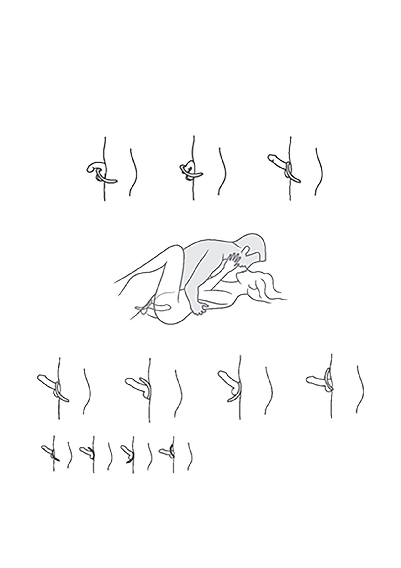 Croquis suggestif de couple et accessoires. Érotique.; Suggestieve schets van koppel en accessoires. Erotisch.; Suggestive sketch of couple and accessories. Erotic.