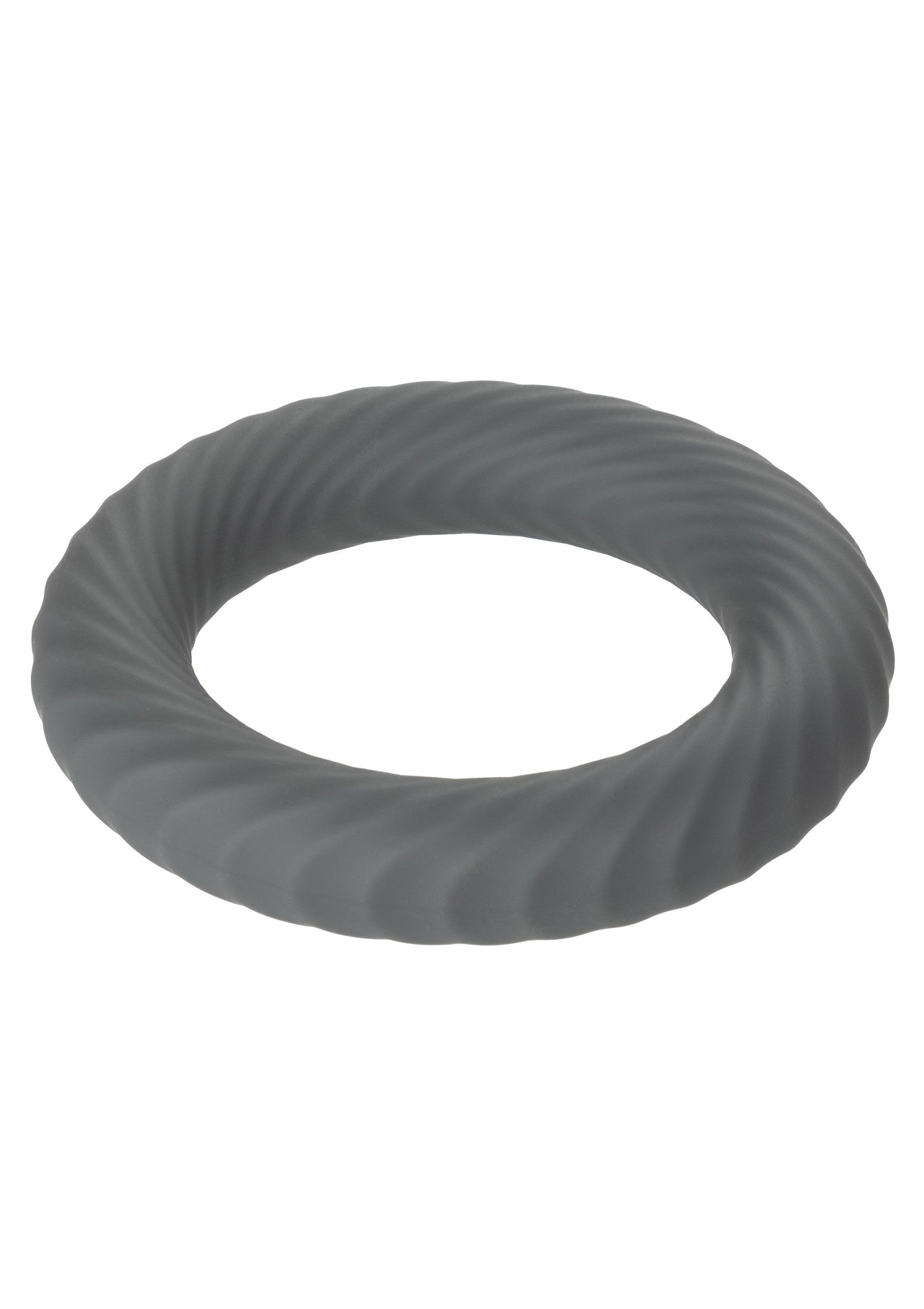 Anneau texturé gris pour hommes, pour plus de plaisir et de sensations.; Grijze, getextureerde ring voor mannen, voor meer plezier en sensaties.; Gray textured cock ring for men, for added pleasure and sensations.