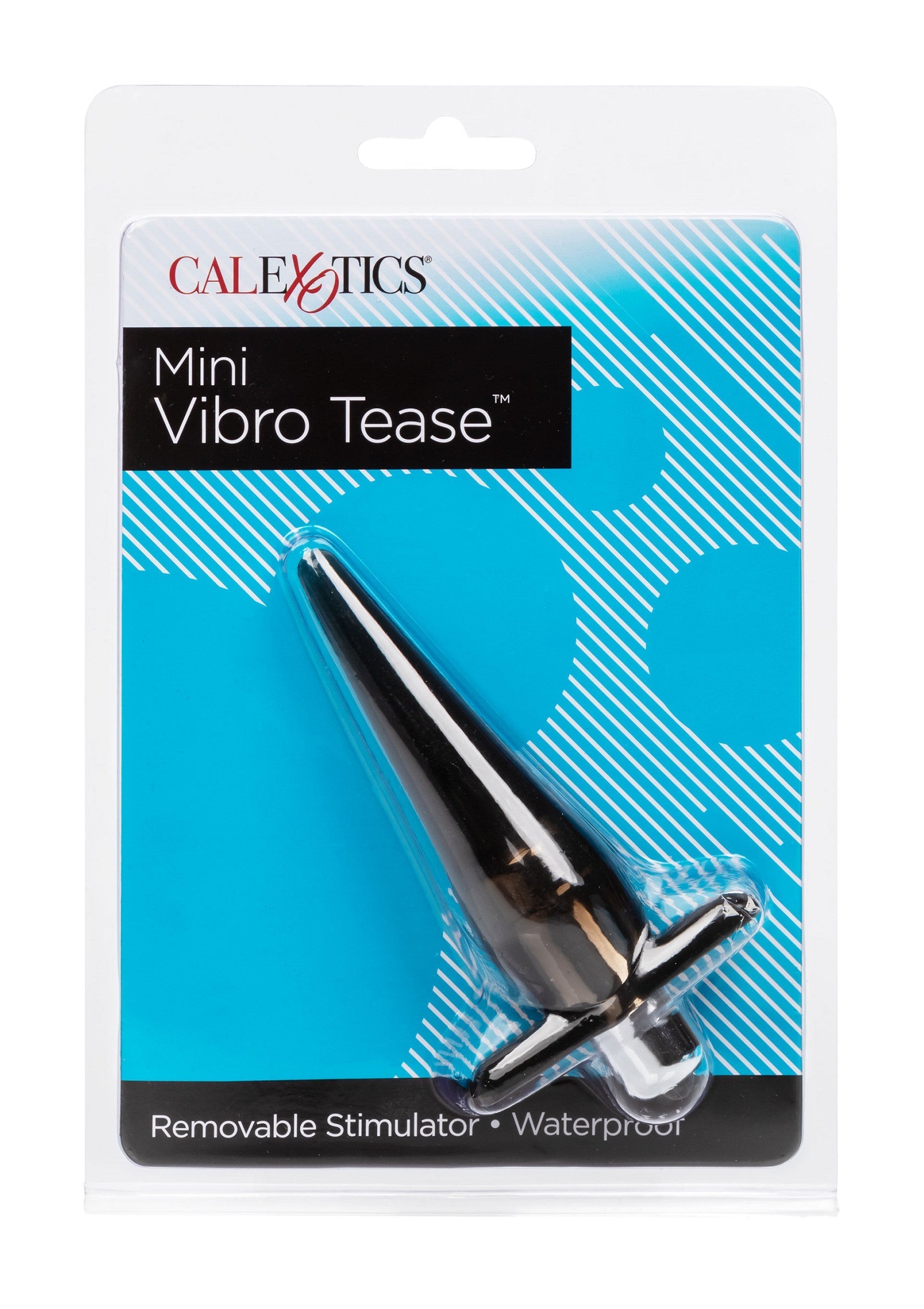Mini Vibro Tease Calexotics, stimulateur vibrant étanche pour le plaisir intime.; Calexotics Mini Vibro Tease, waterdichte vibrerende stimulator voor intiem plezier.; Calexotics Mini Vibro Tease, waterproof vibrating stimulator for intimate pleasure.