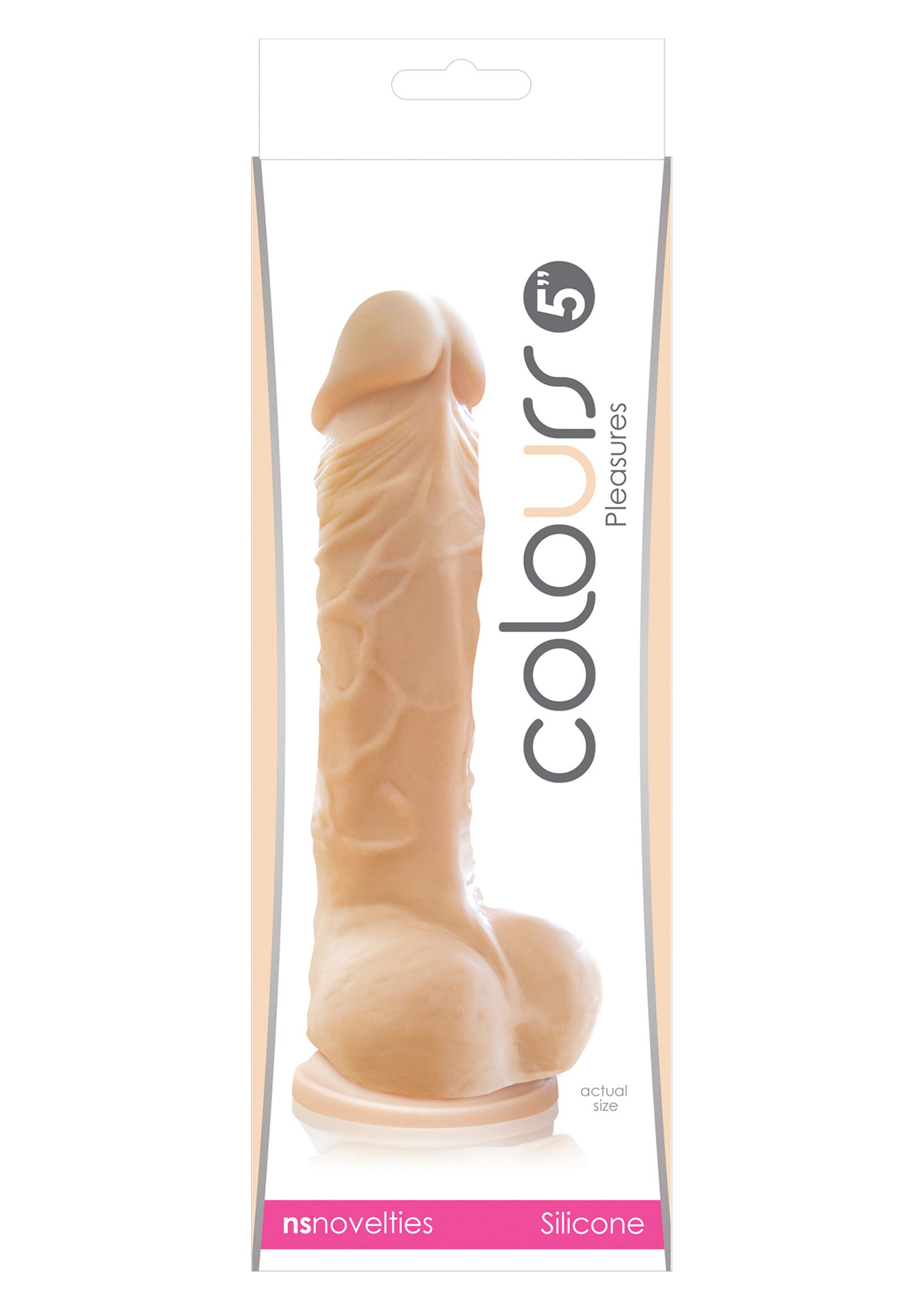 Plaisirs Colours 5", gode réaliste en silicone beige. Sensations intenses garanties.; Colours Pleasures 5", realistische dildo van beige siliconen. Gegarandeerd intense sensaties.; Colours Pleasures 5", realistic dildo in beige silicone. Guaranteed intense sensations.