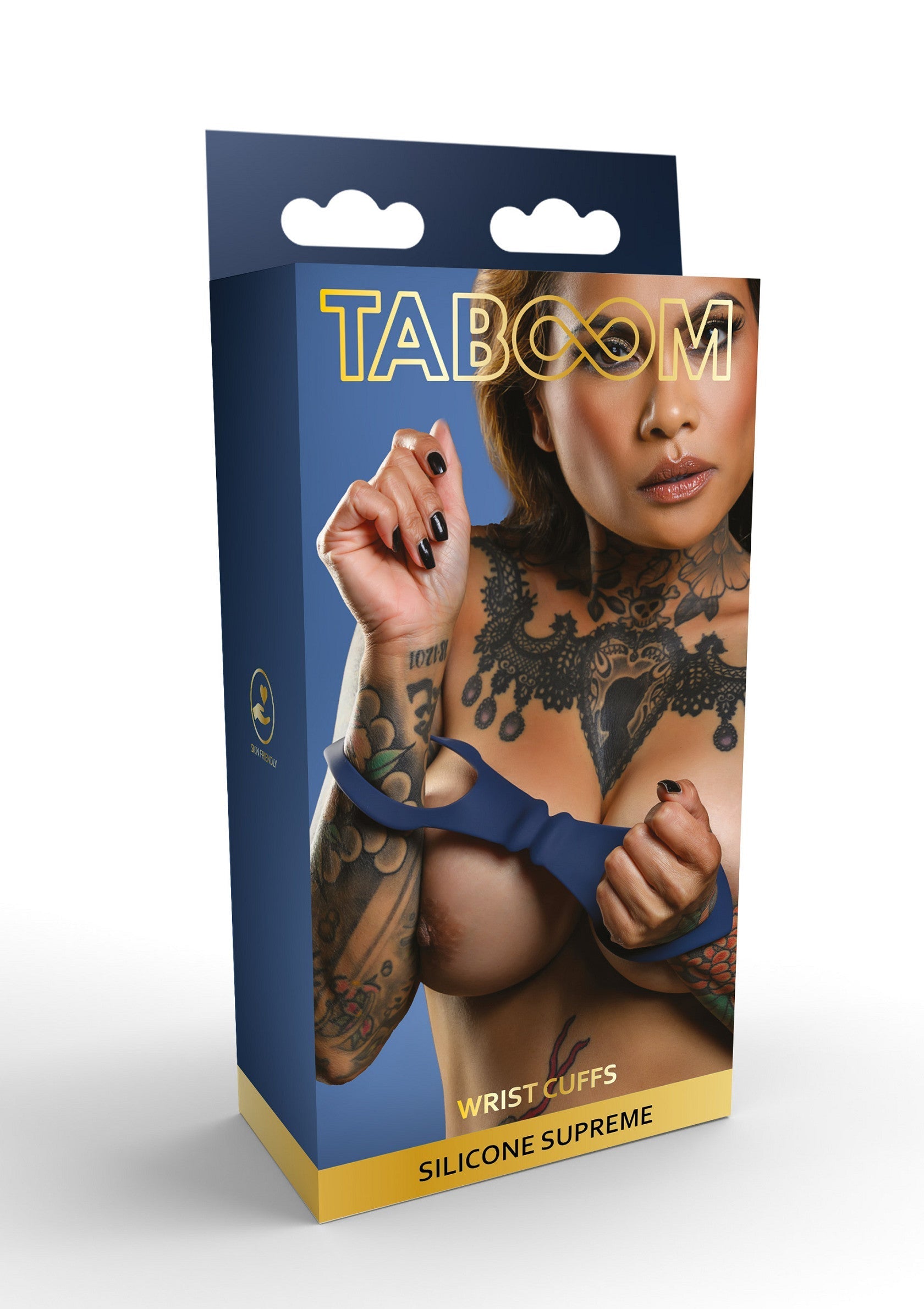 Menottes de poignet Taboom Silicone Supreme pour jeux de rôle adultes et soumission consentante.; Taboom Silicone Supreme handboeien voor volwassen rollenspellen en vrijwillige onderwerping.; Taboom Silicone Supreme wrist cuffs for adult roleplay and consensual submission.