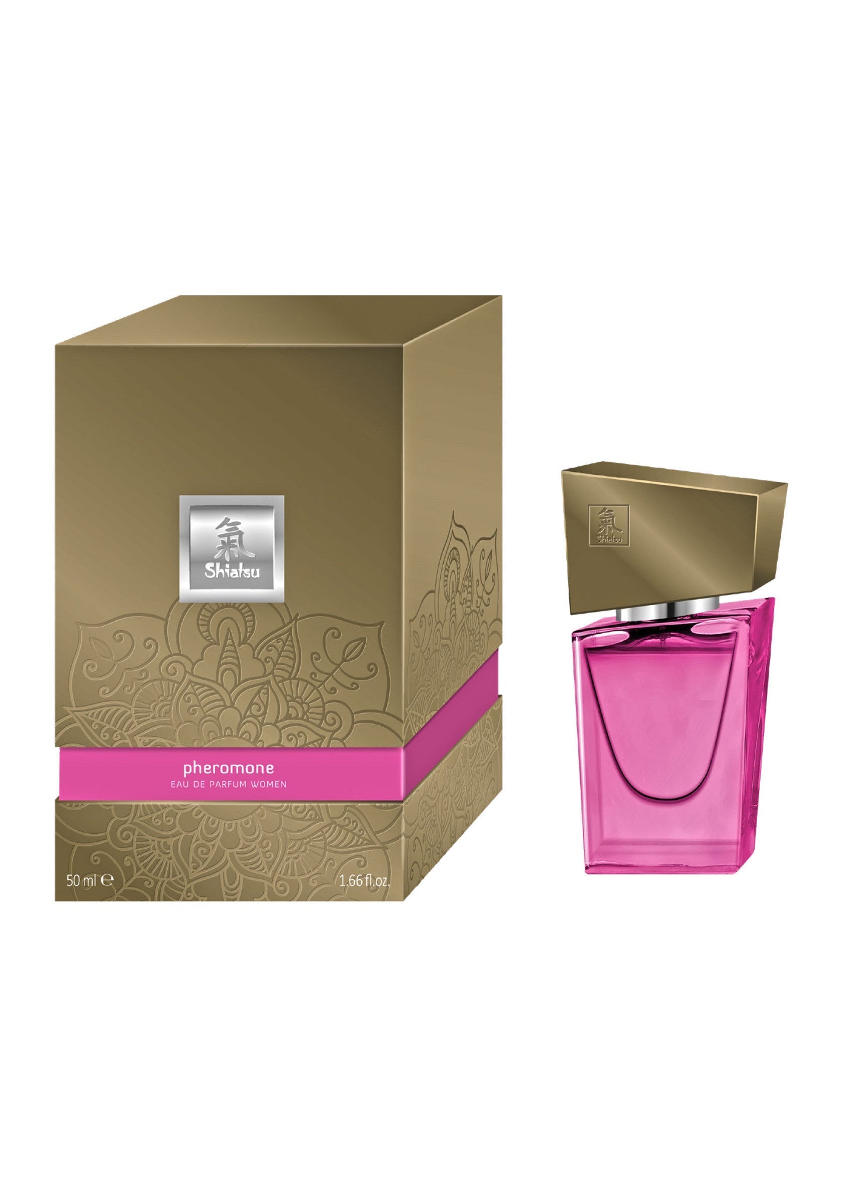 Parfum pour femme Shishuu Phéromone, 50 ml. Un parfum séduisant et envoûtant dans un flacon élégant.; Shishuu Feromoon damesparfum, 50 ml. Een verleidelijke en betoverende geur in een elegante flacon.; Shishuu Pheromone women's perfume, 50 ml. A seductive and enchanting fragrance in an elegant bottle.